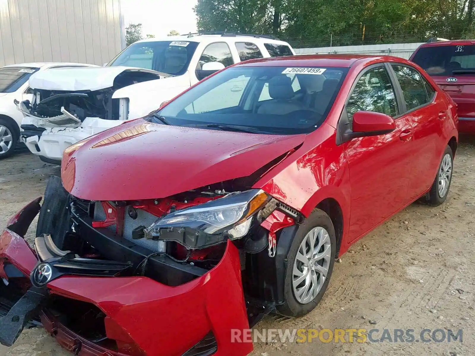 2 Photograph of a damaged car 2T1BURHE2KC188773 TOYOTA COROLLA 2019