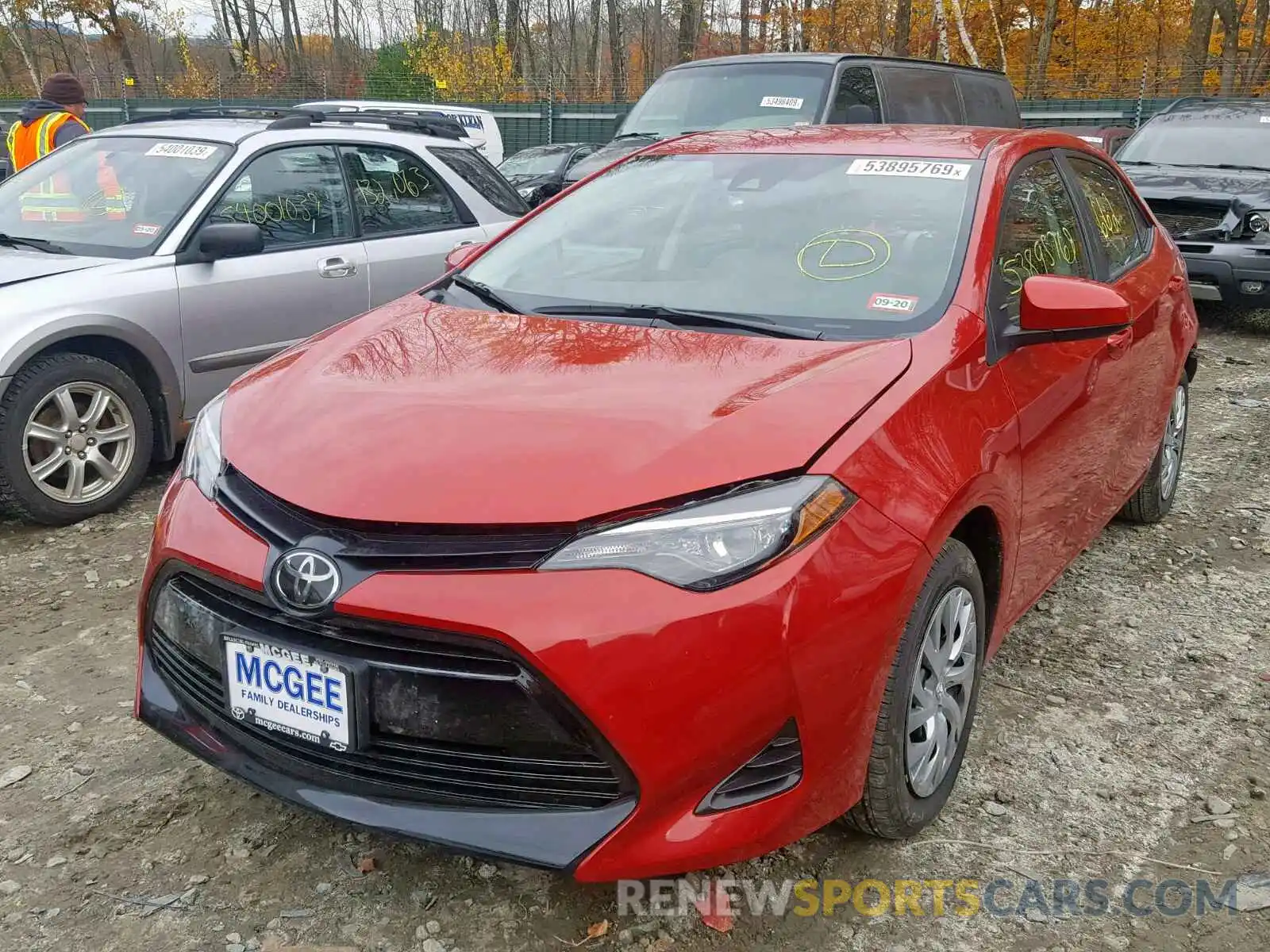 2 Photograph of a damaged car 2T1BURHE2KC189423 TOYOTA COROLLA 2019