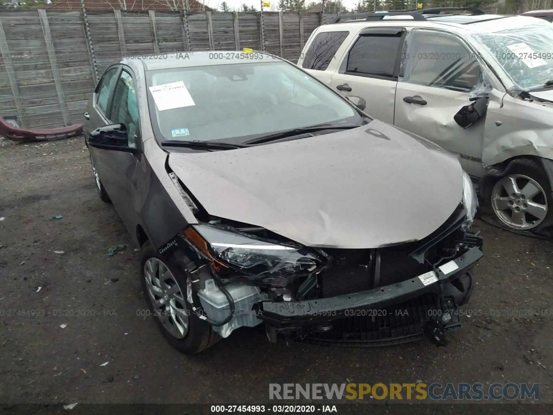 1 Photograph of a damaged car 2T1BURHE2KC190118 TOYOTA COROLLA 2019