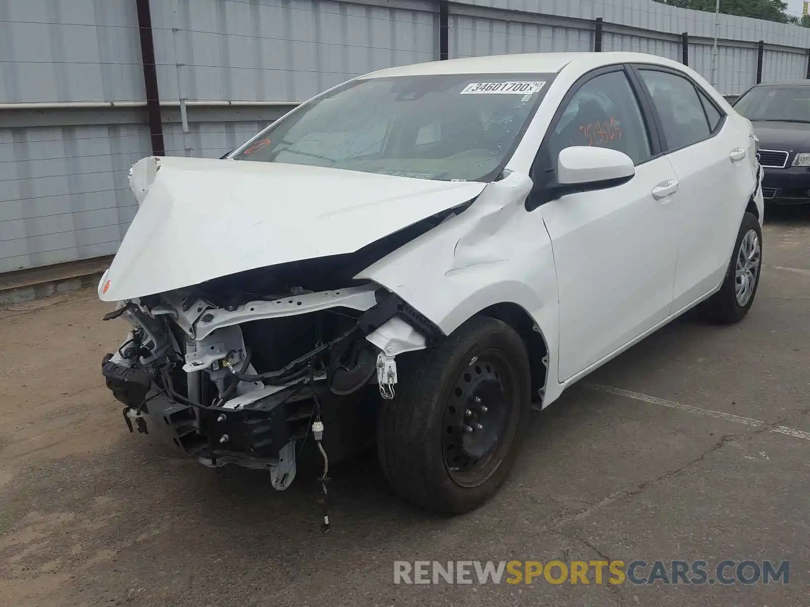 2 Photograph of a damaged car 2T1BURHE2KC190457 TOYOTA COROLLA 2019