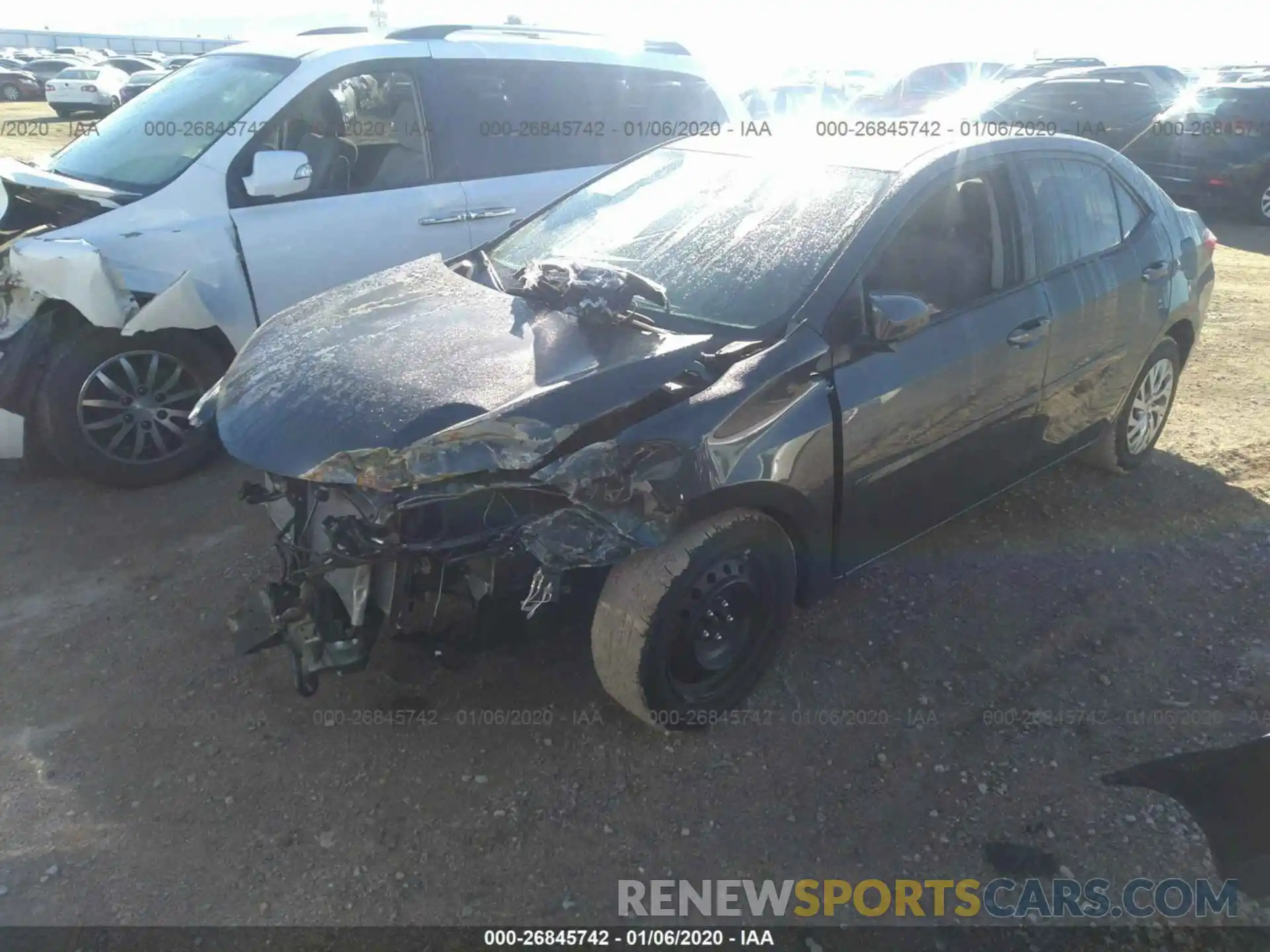 2 Photograph of a damaged car 2T1BURHE2KC190491 TOYOTA COROLLA 2019