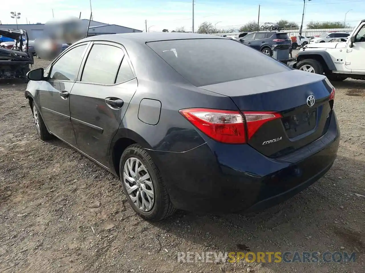 3 Photograph of a damaged car 2T1BURHE2KC191124 TOYOTA COROLLA 2019