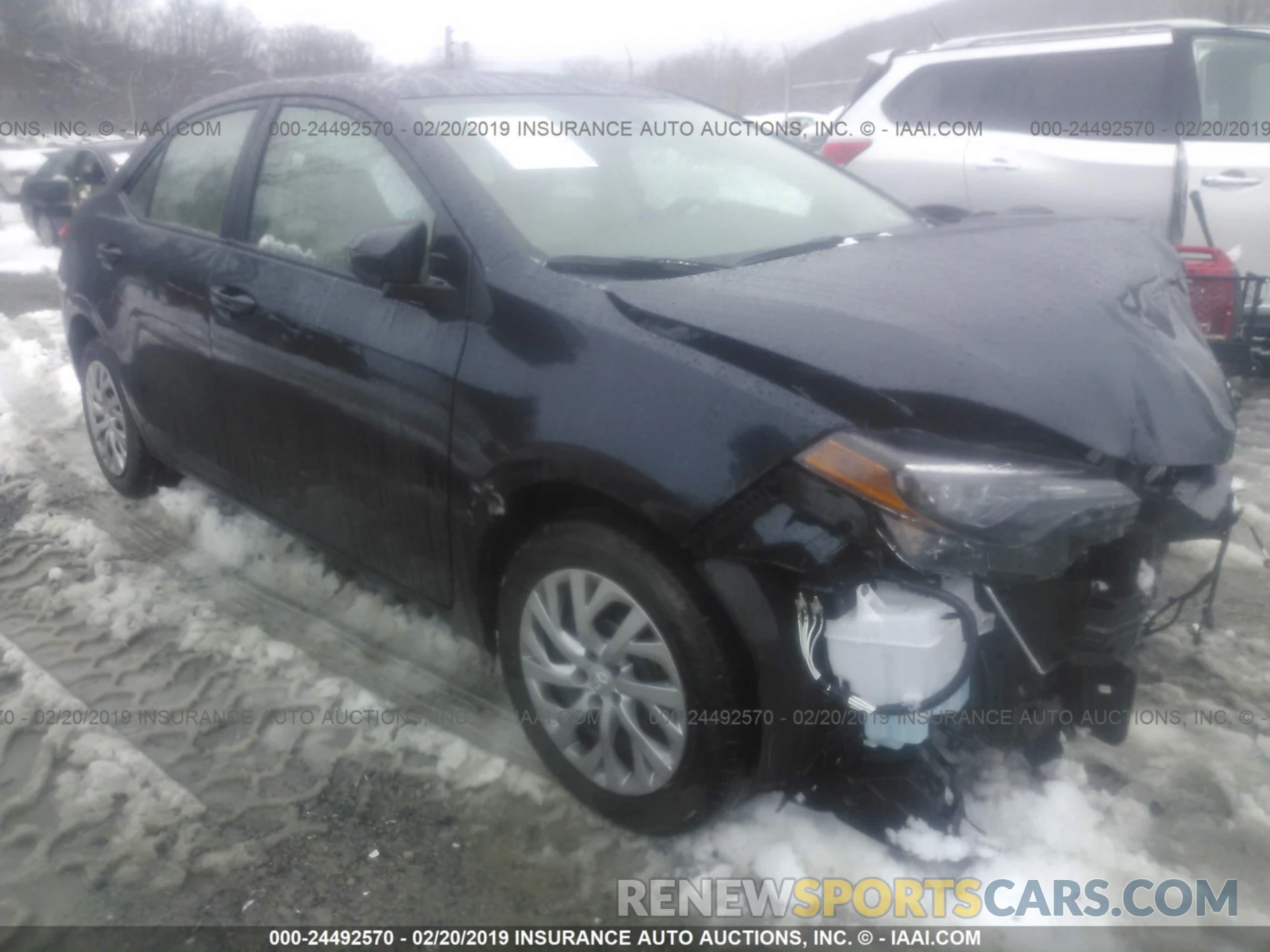 1 Photograph of a damaged car 2T1BURHE2KC191477 TOYOTA COROLLA 2019