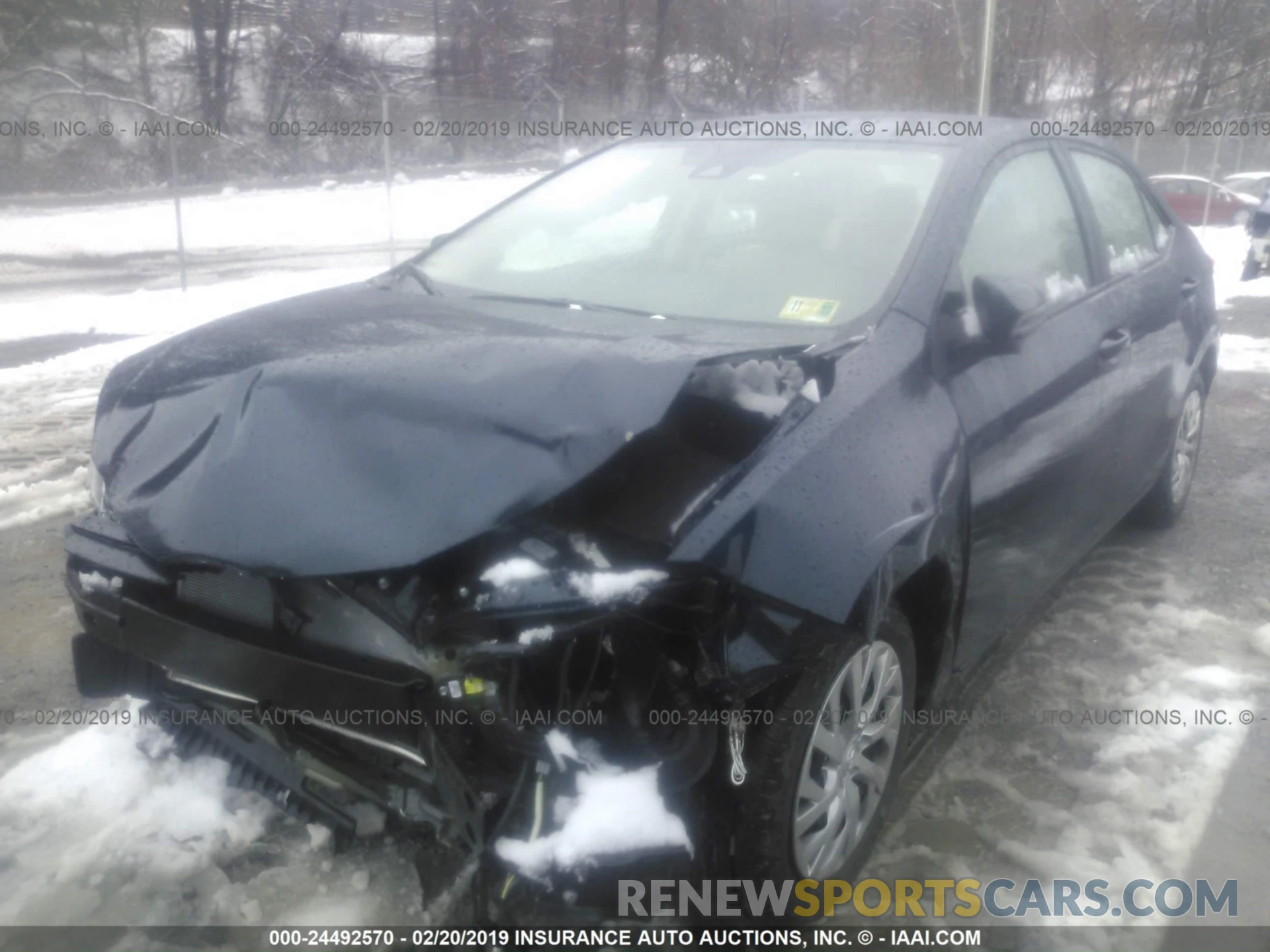 2 Photograph of a damaged car 2T1BURHE2KC191477 TOYOTA COROLLA 2019