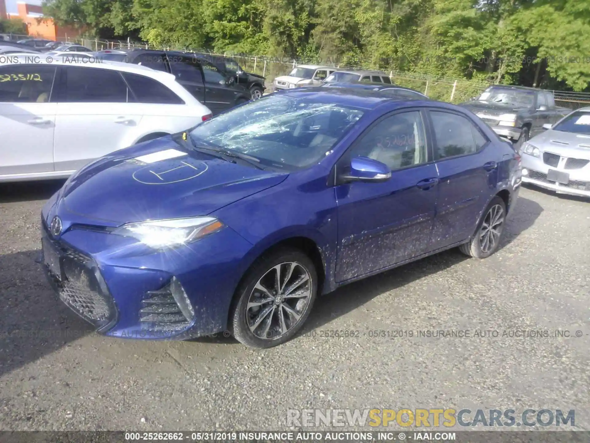 2 Photograph of a damaged car 2T1BURHE2KC191723 TOYOTA COROLLA 2019