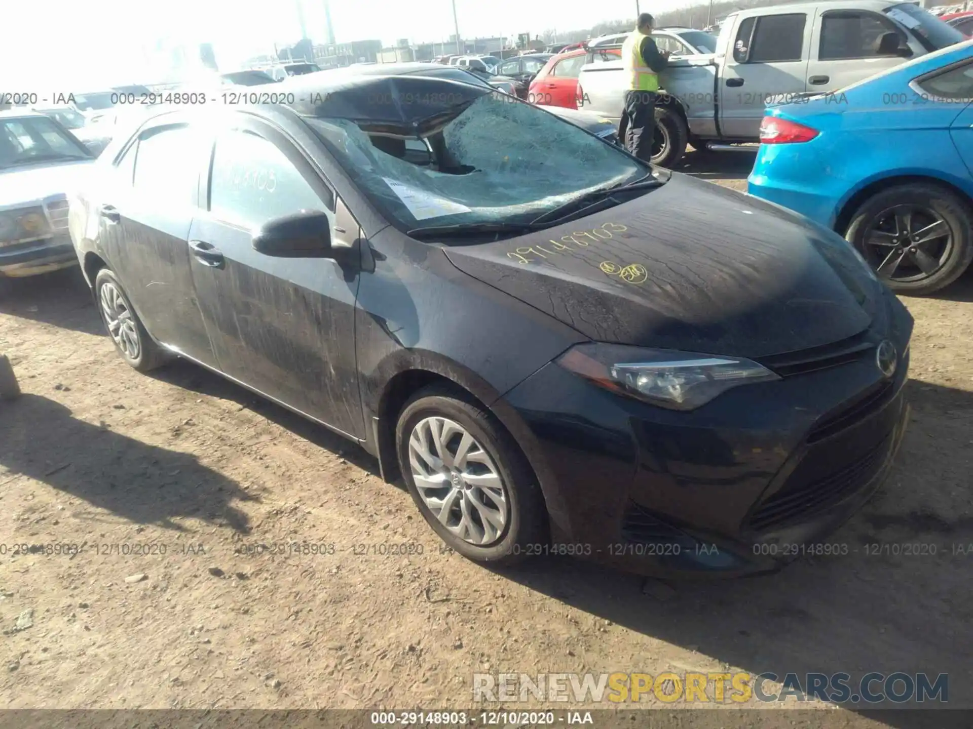 1 Photograph of a damaged car 2T1BURHE2KC192046 TOYOTA COROLLA 2019