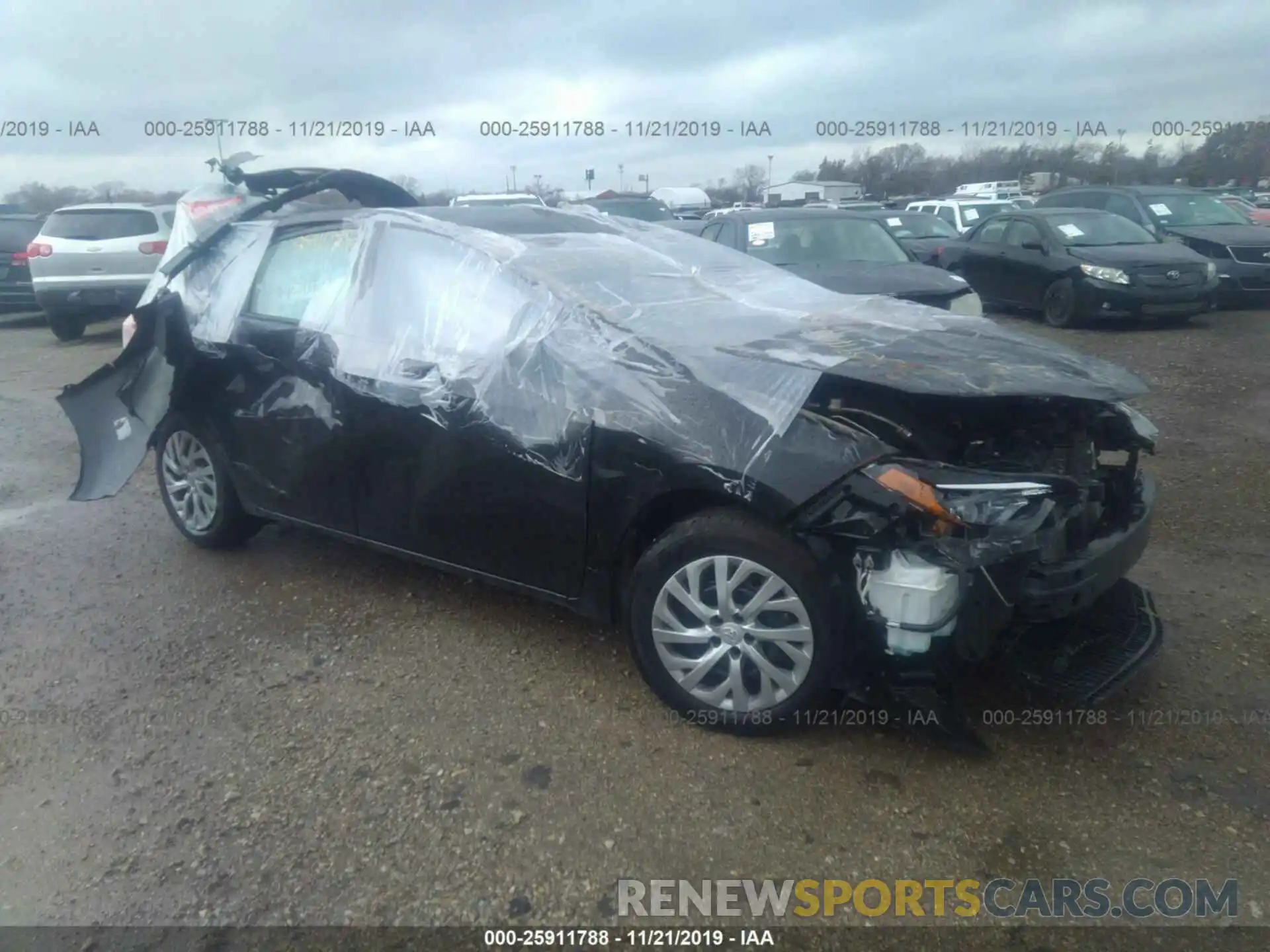 1 Photograph of a damaged car 2T1BURHE2KC192547 TOYOTA COROLLA 2019