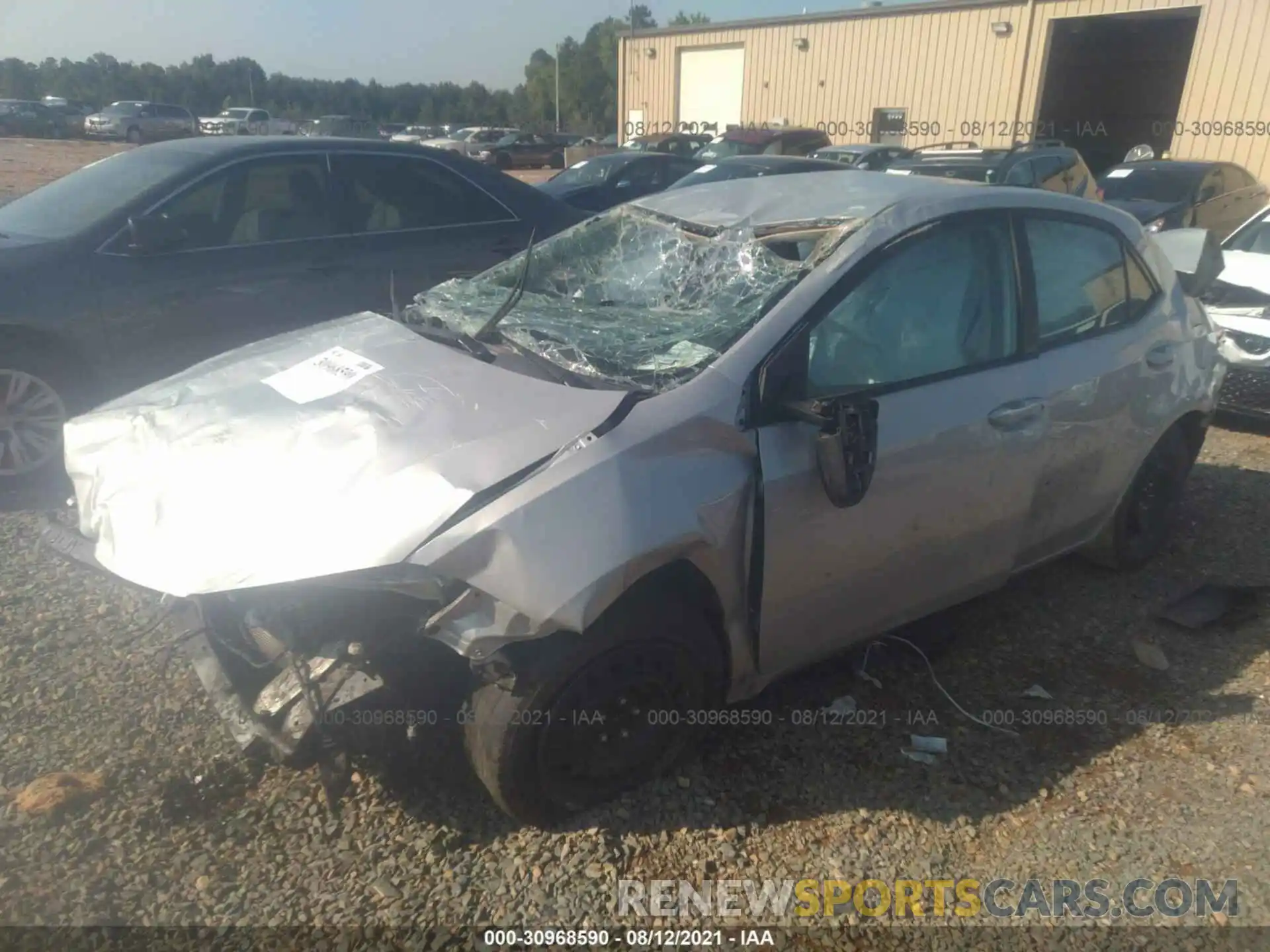 2 Photograph of a damaged car 2T1BURHE2KC194282 TOYOTA COROLLA 2019