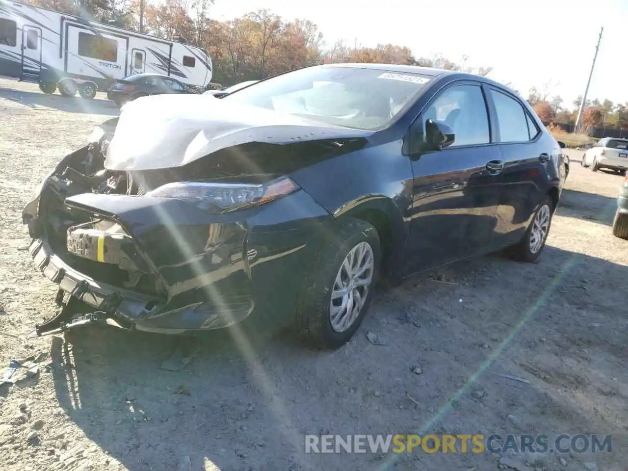 2 Photograph of a damaged car 2T1BURHE2KC194363 TOYOTA COROLLA 2019