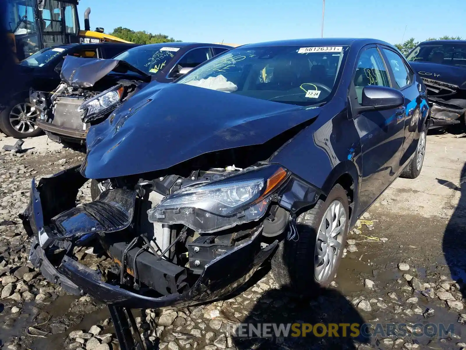 2 Photograph of a damaged car 2T1BURHE2KC194671 TOYOTA COROLLA 2019