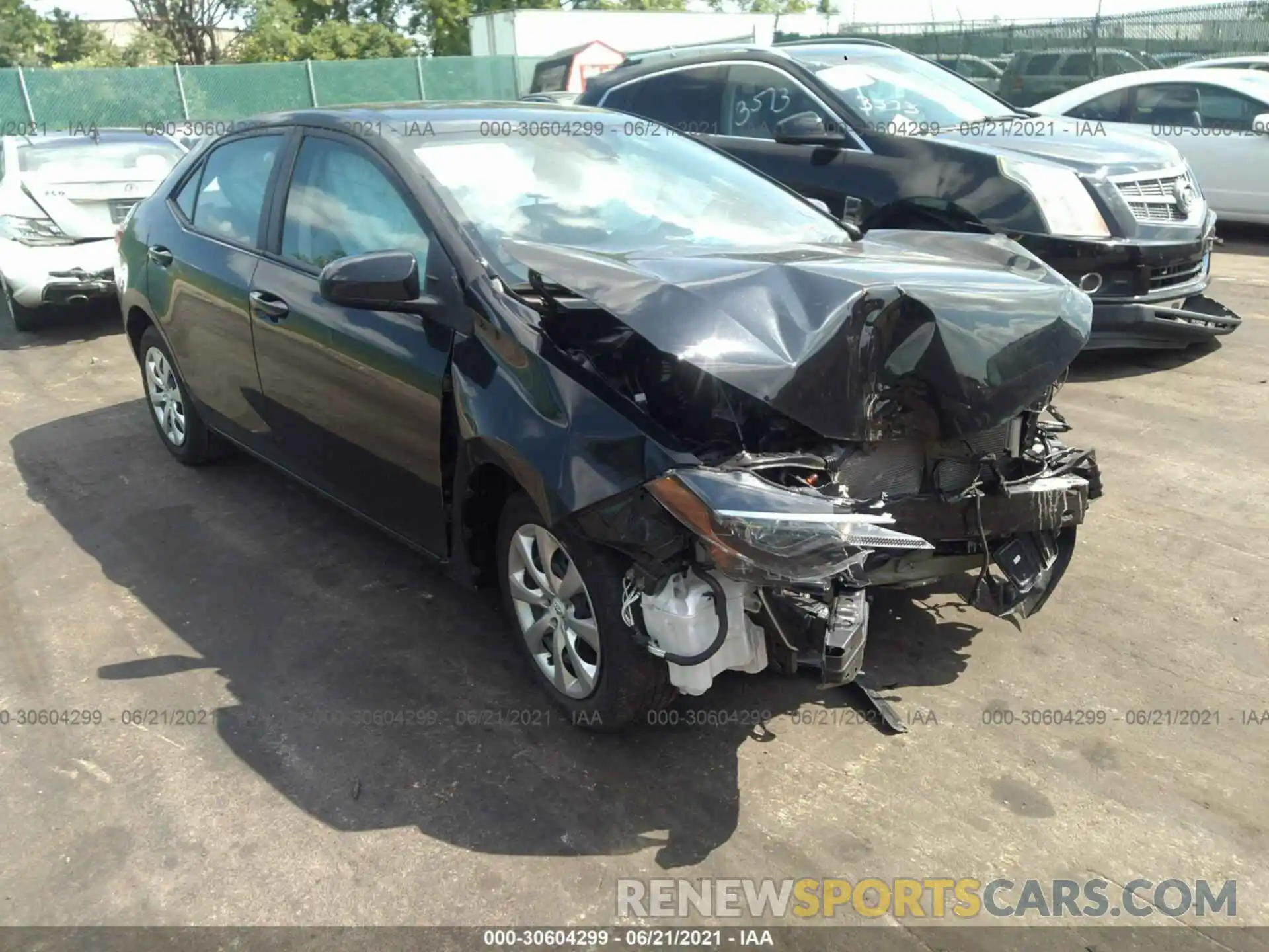 1 Photograph of a damaged car 2T1BURHE2KC195092 TOYOTA COROLLA 2019