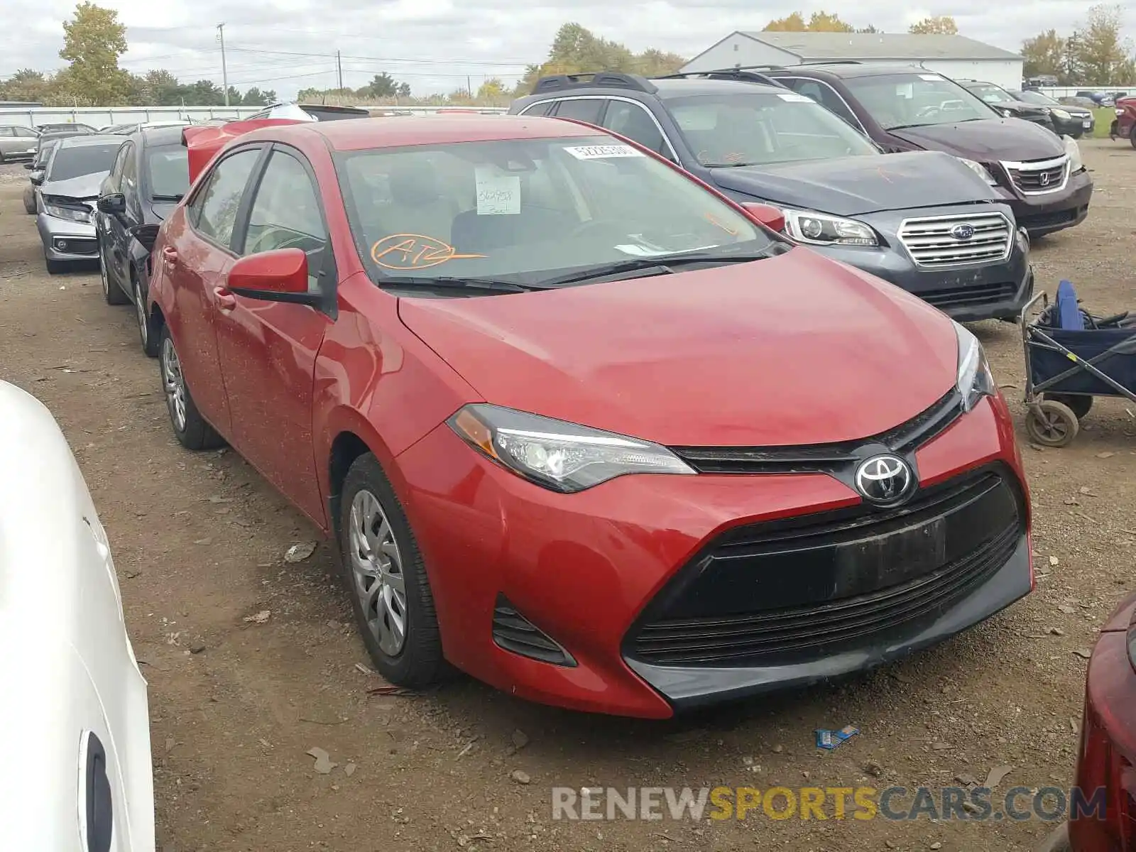 1 Photograph of a damaged car 2T1BURHE2KC195531 TOYOTA COROLLA 2019