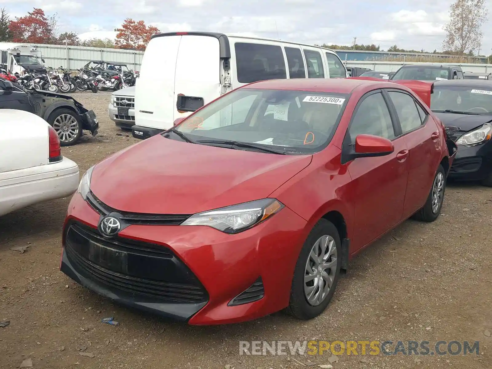 2 Photograph of a damaged car 2T1BURHE2KC195531 TOYOTA COROLLA 2019