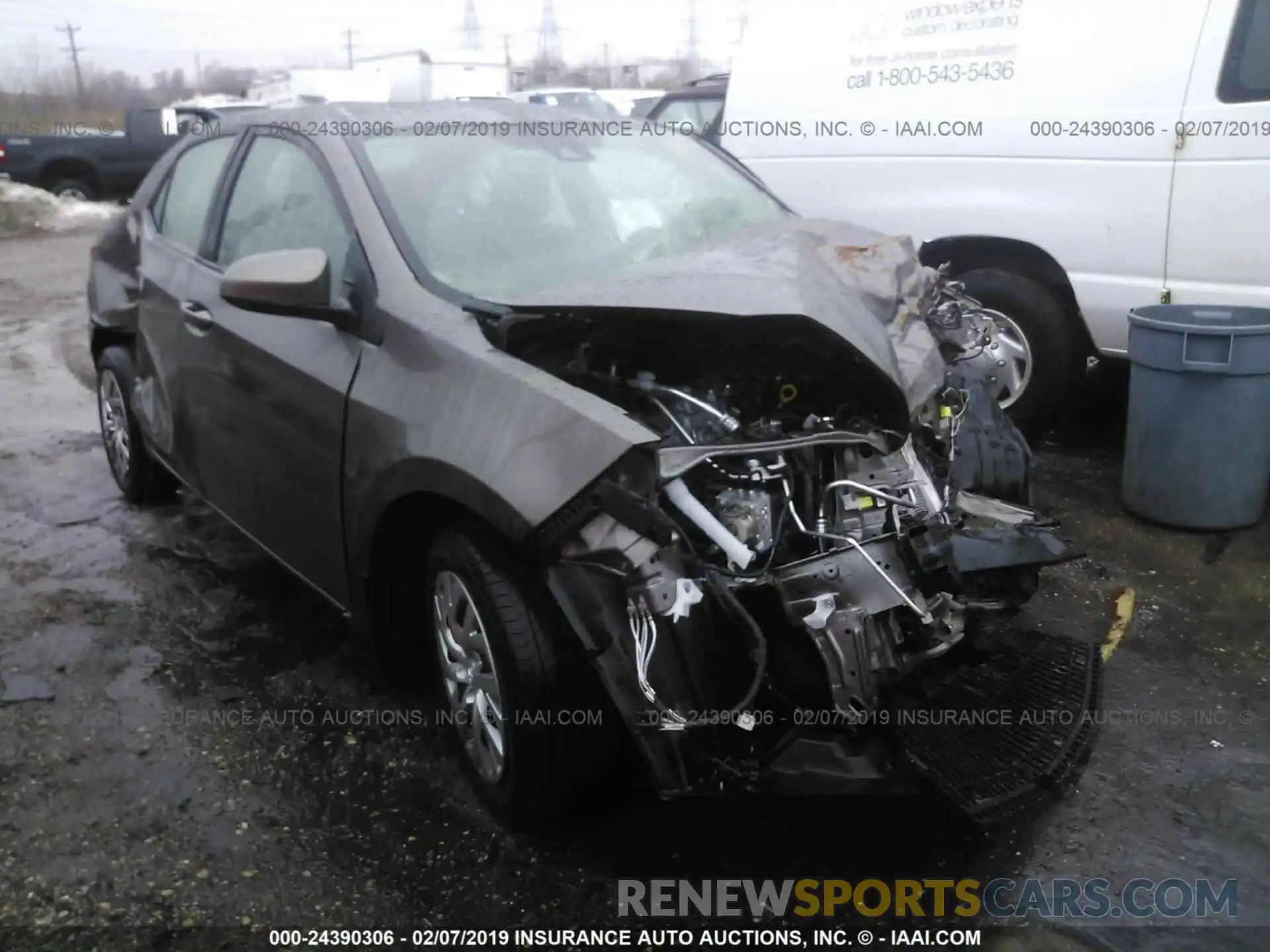 1 Photograph of a damaged car 2T1BURHE2KC195612 TOYOTA COROLLA 2019