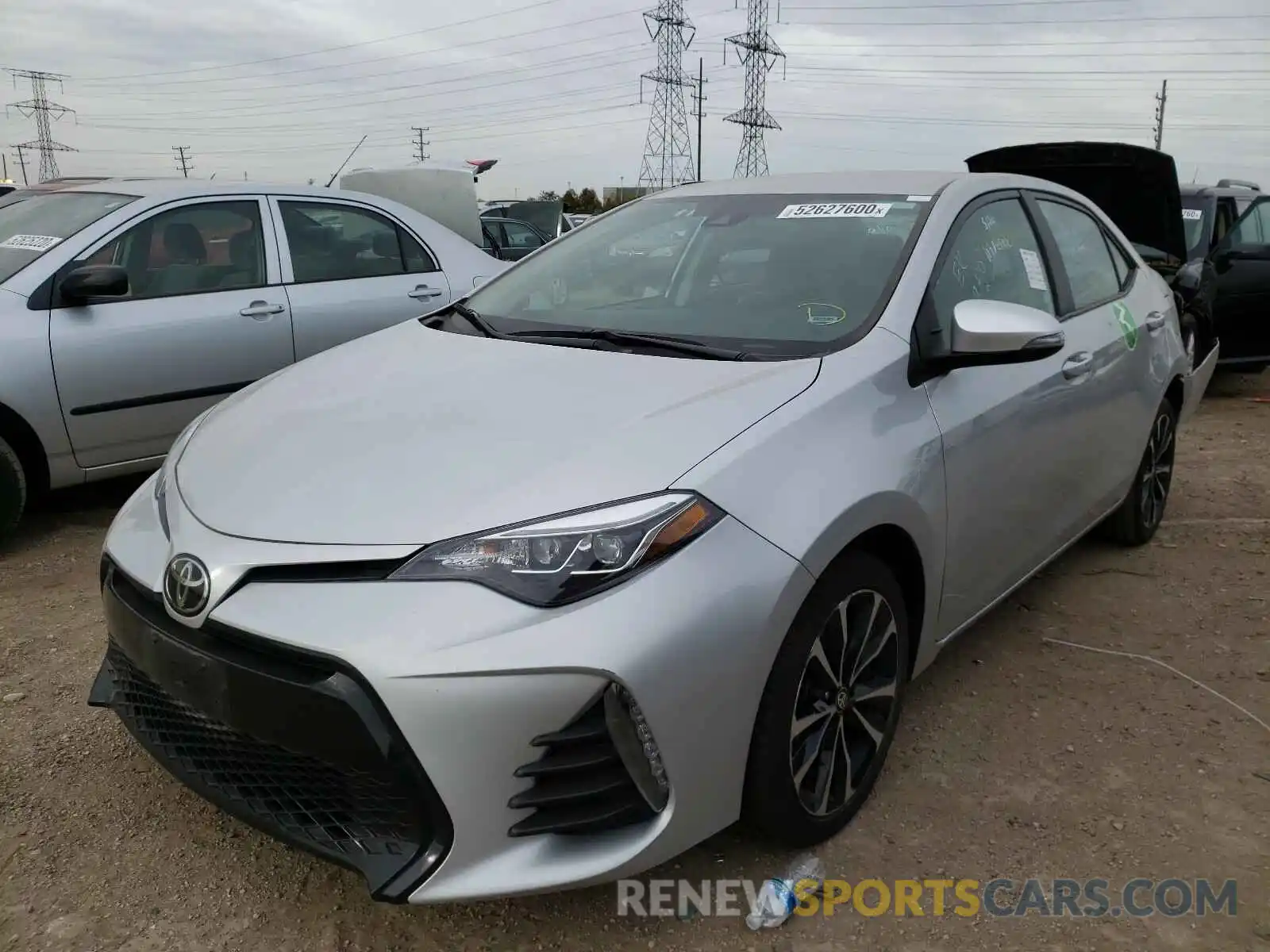 2 Photograph of a damaged car 2T1BURHE2KC196047 TOYOTA COROLLA 2019