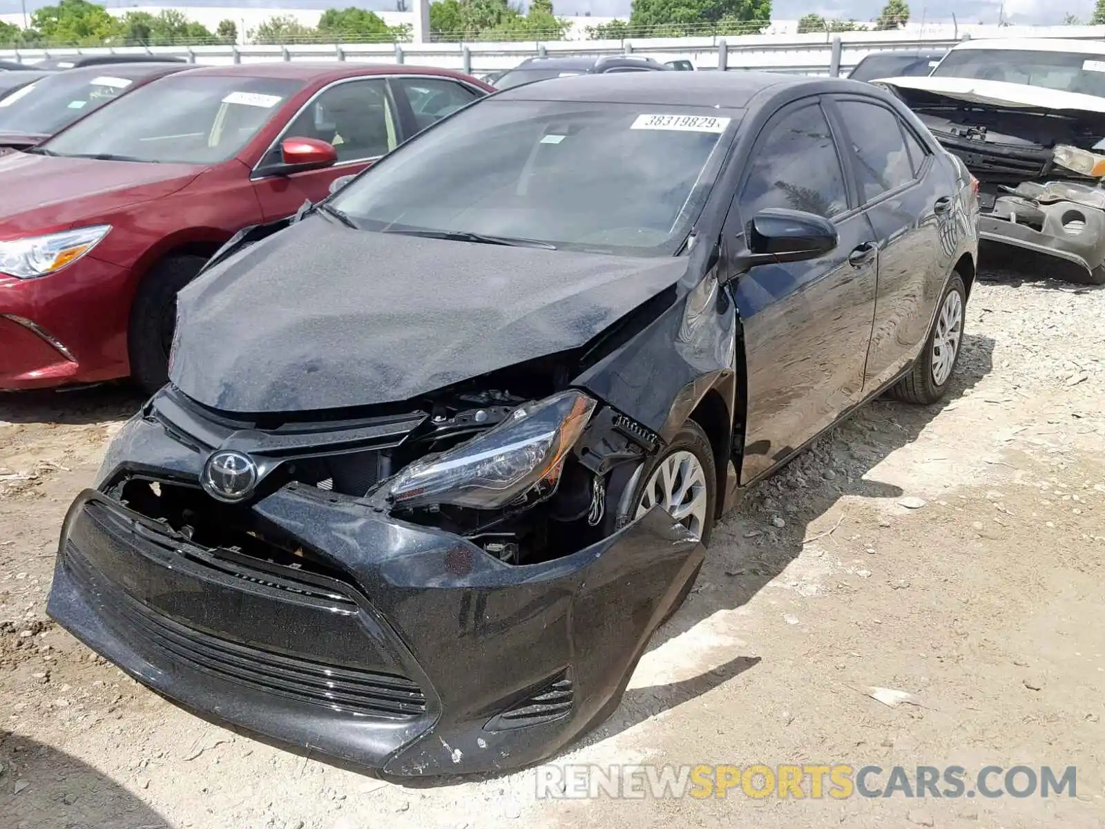 2 Photograph of a damaged car 2T1BURHE2KC198395 TOYOTA COROLLA 2019