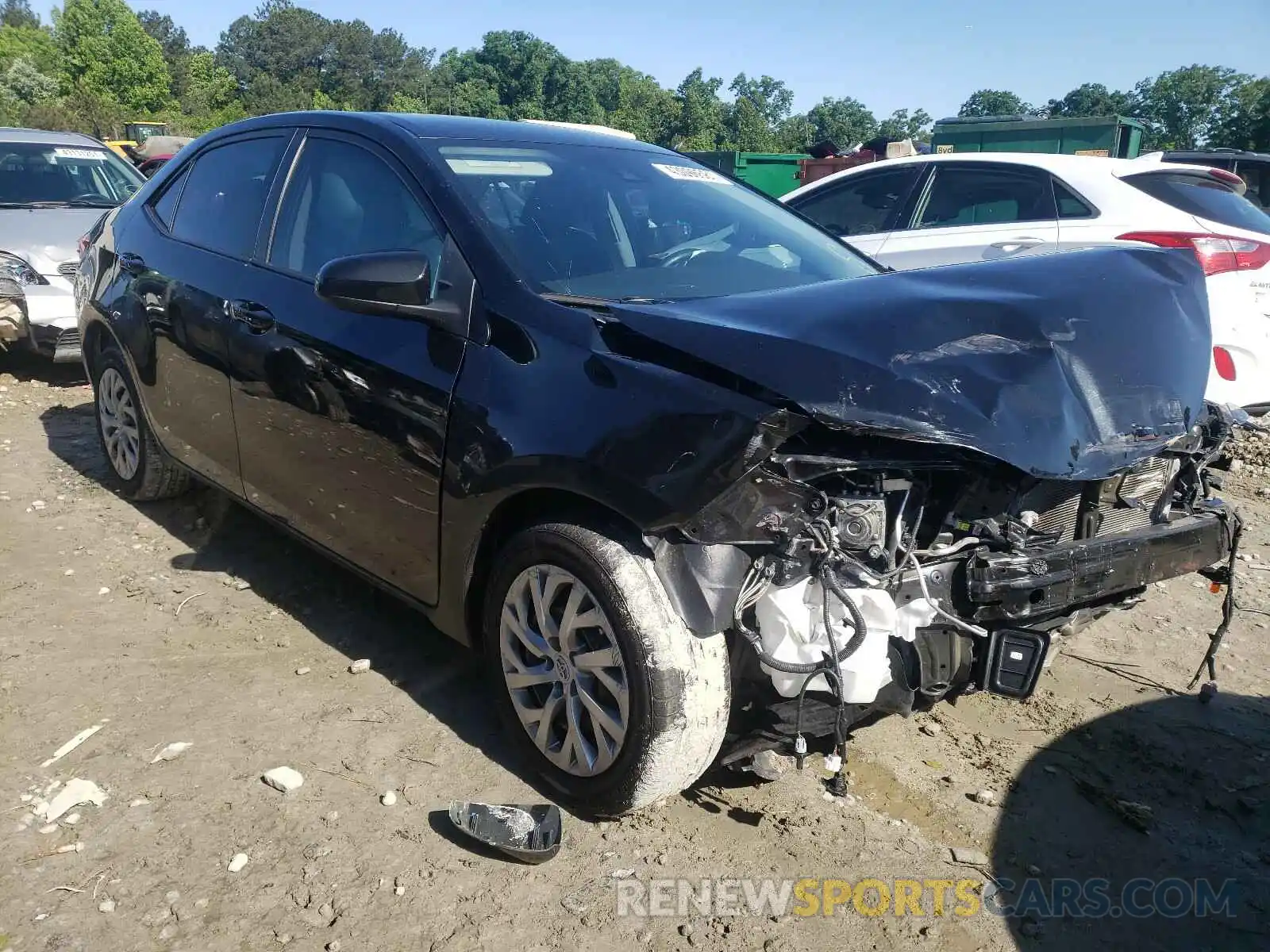 1 Photograph of a damaged car 2T1BURHE2KC199773 TOYOTA COROLLA 2019