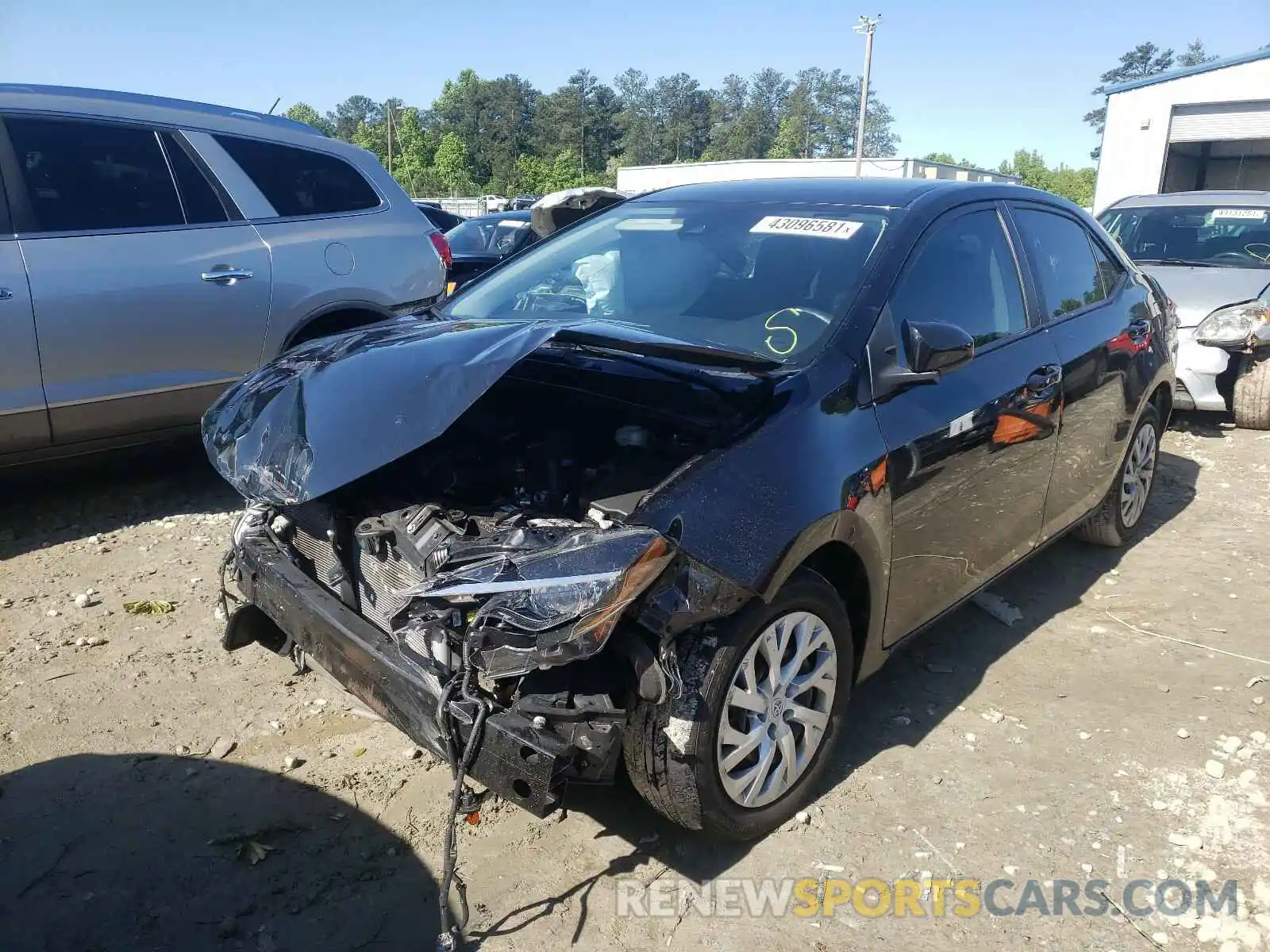 2 Photograph of a damaged car 2T1BURHE2KC199773 TOYOTA COROLLA 2019