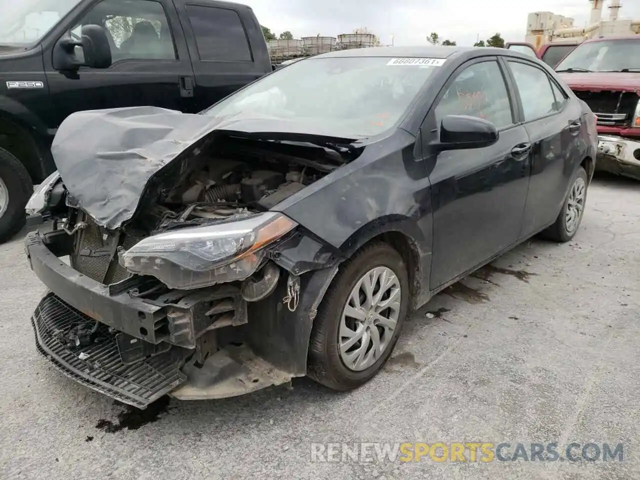 2 Photograph of a damaged car 2T1BURHE2KC200078 TOYOTA COROLLA 2019