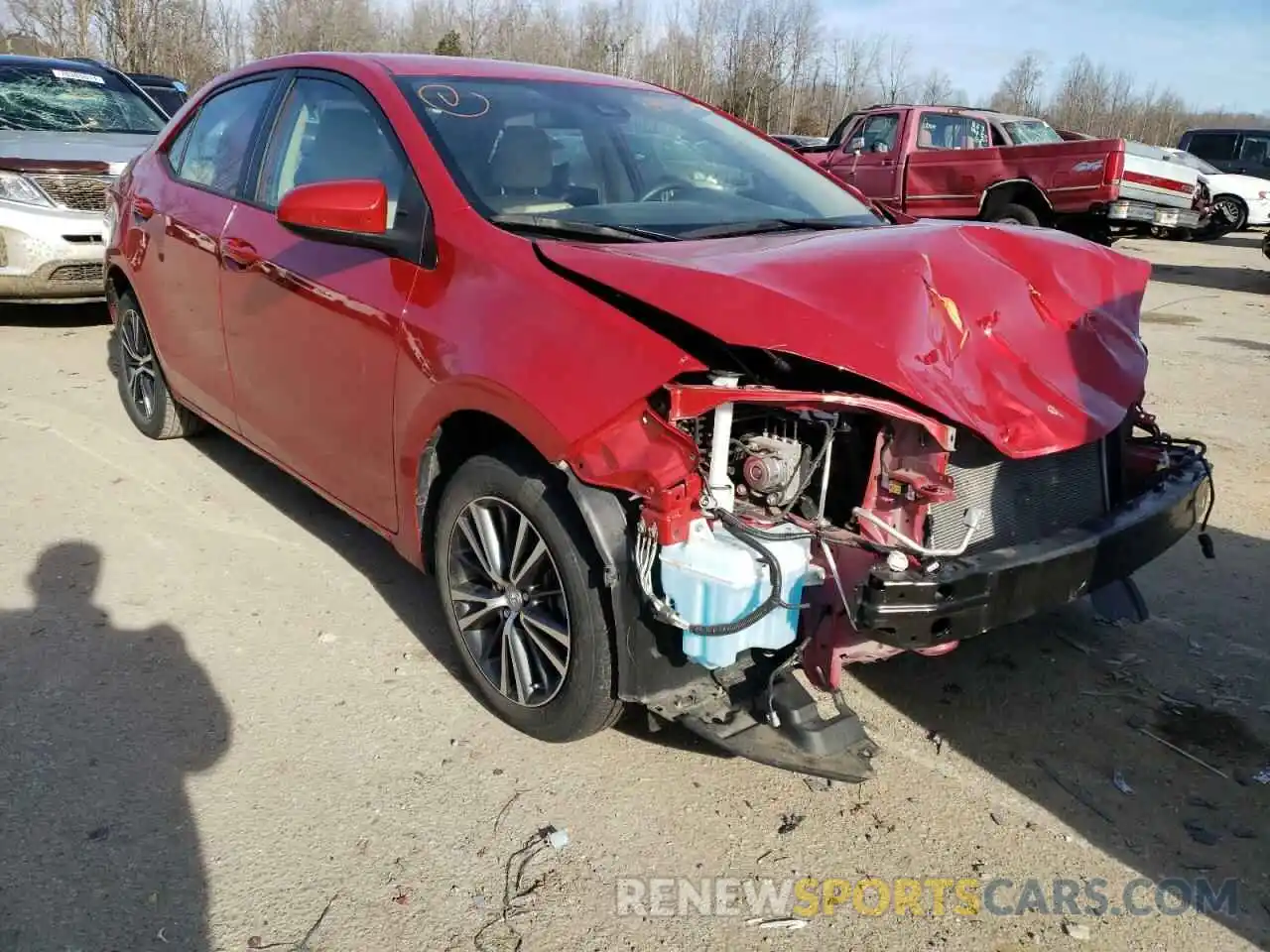 1 Photograph of a damaged car 2T1BURHE2KC200114 TOYOTA COROLLA 2019