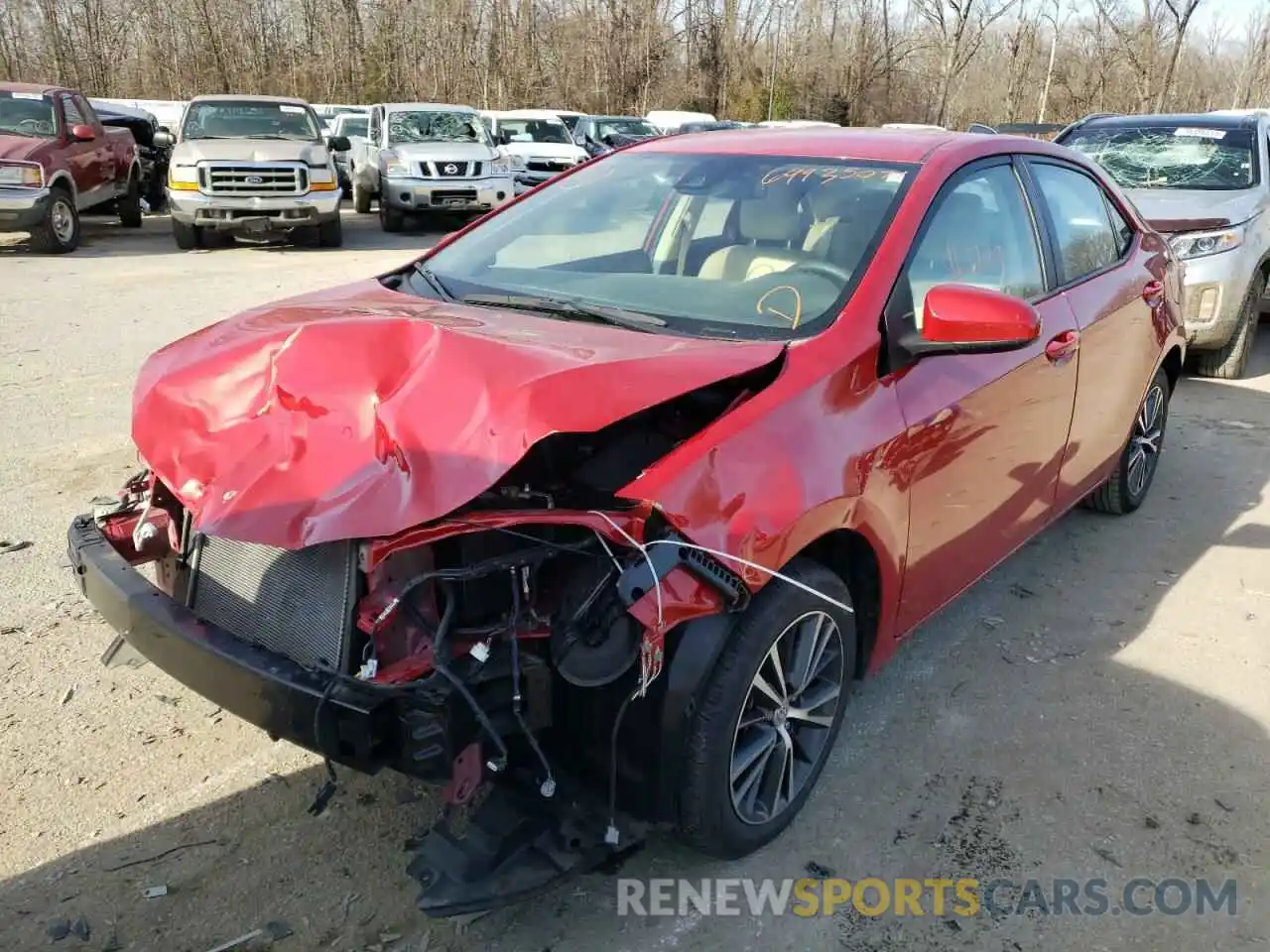 2 Photograph of a damaged car 2T1BURHE2KC200114 TOYOTA COROLLA 2019