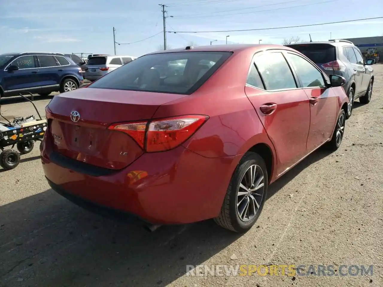 4 Photograph of a damaged car 2T1BURHE2KC200114 TOYOTA COROLLA 2019