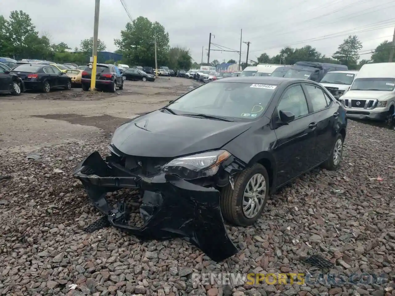 2 Photograph of a damaged car 2T1BURHE2KC200226 TOYOTA COROLLA 2019