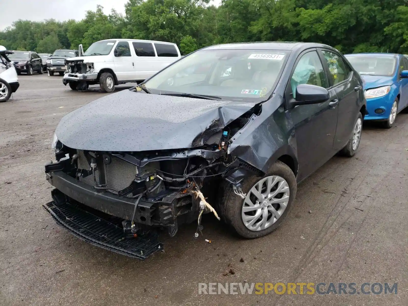 2 Photograph of a damaged car 2T1BURHE2KC200968 TOYOTA COROLLA 2019