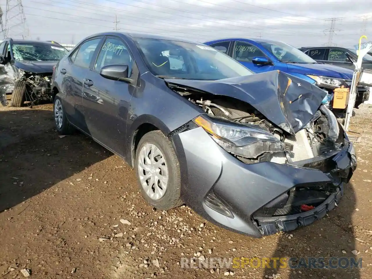 1 Photograph of a damaged car 2T1BURHE2KC201599 TOYOTA COROLLA 2019