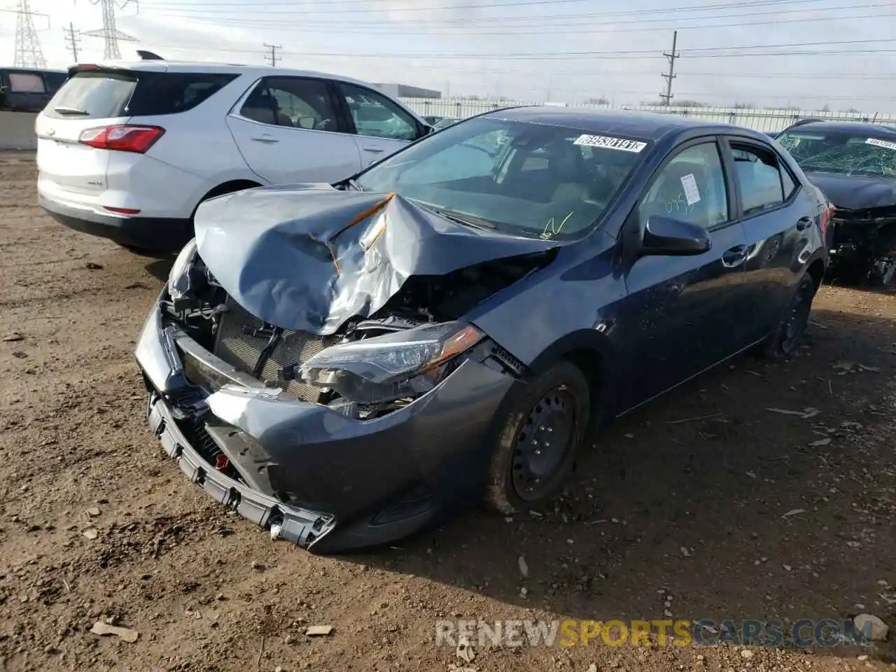 2 Photograph of a damaged car 2T1BURHE2KC201599 TOYOTA COROLLA 2019