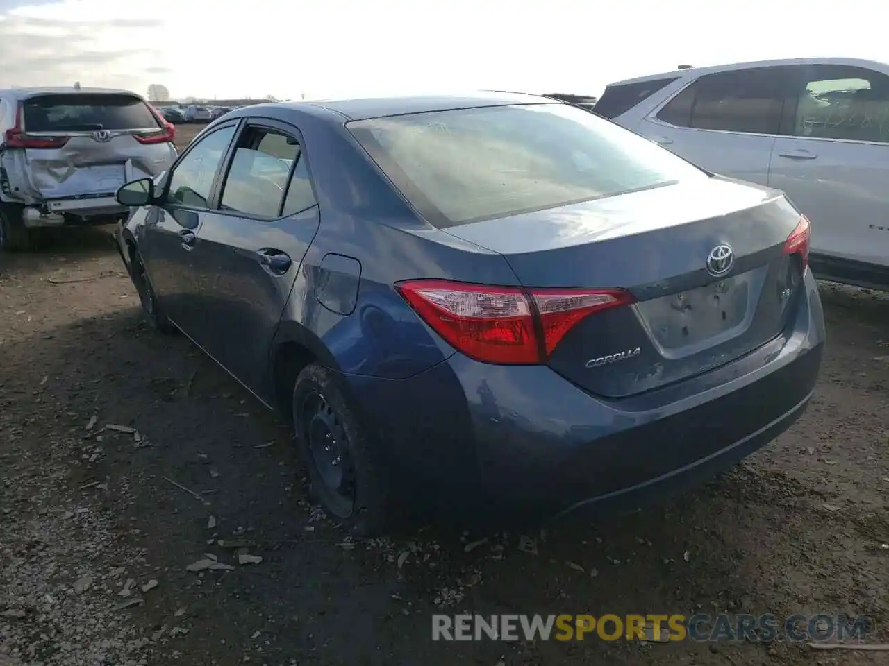 3 Photograph of a damaged car 2T1BURHE2KC201599 TOYOTA COROLLA 2019