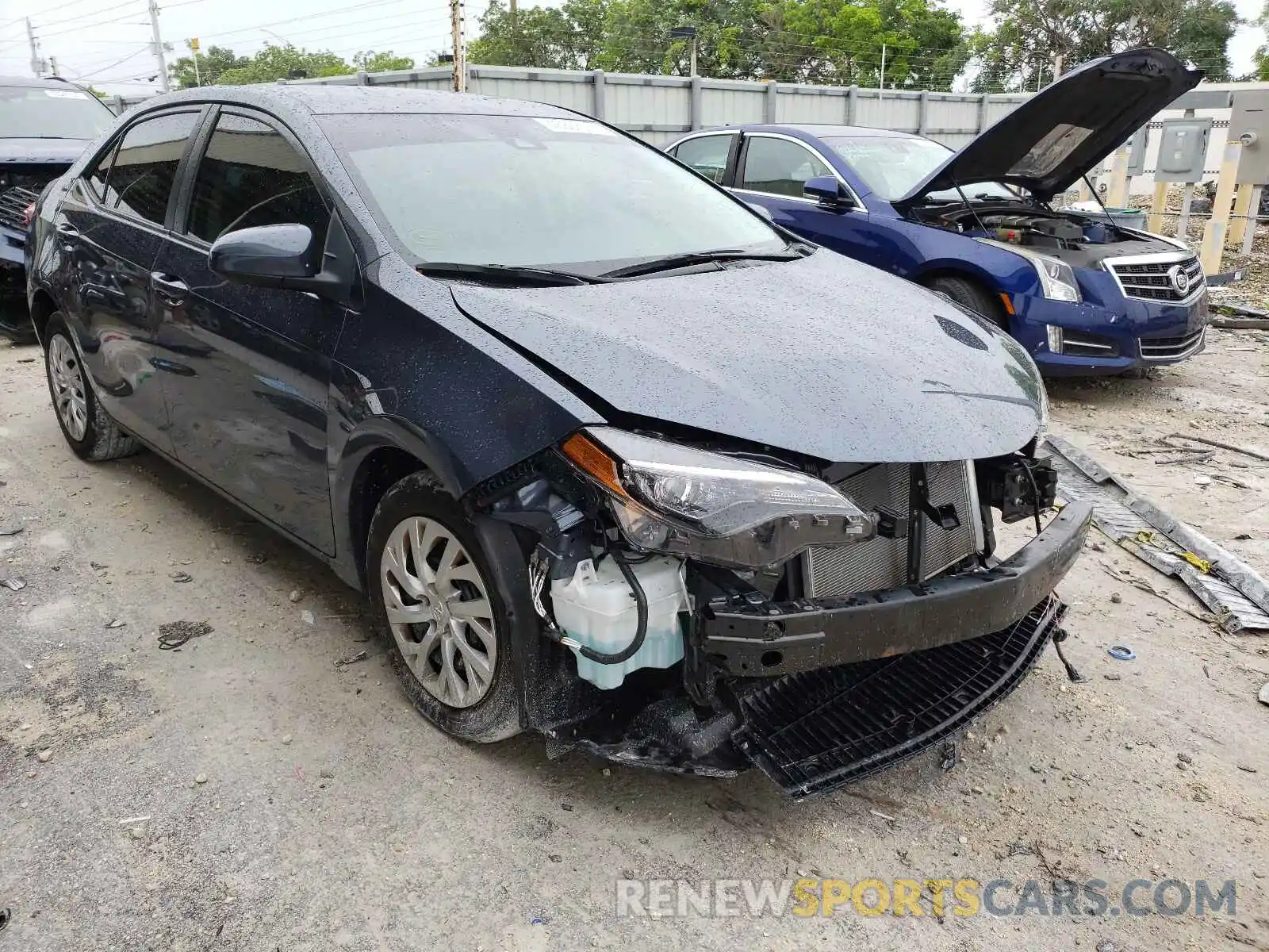 1 Photograph of a damaged car 2T1BURHE2KC201960 TOYOTA COROLLA 2019