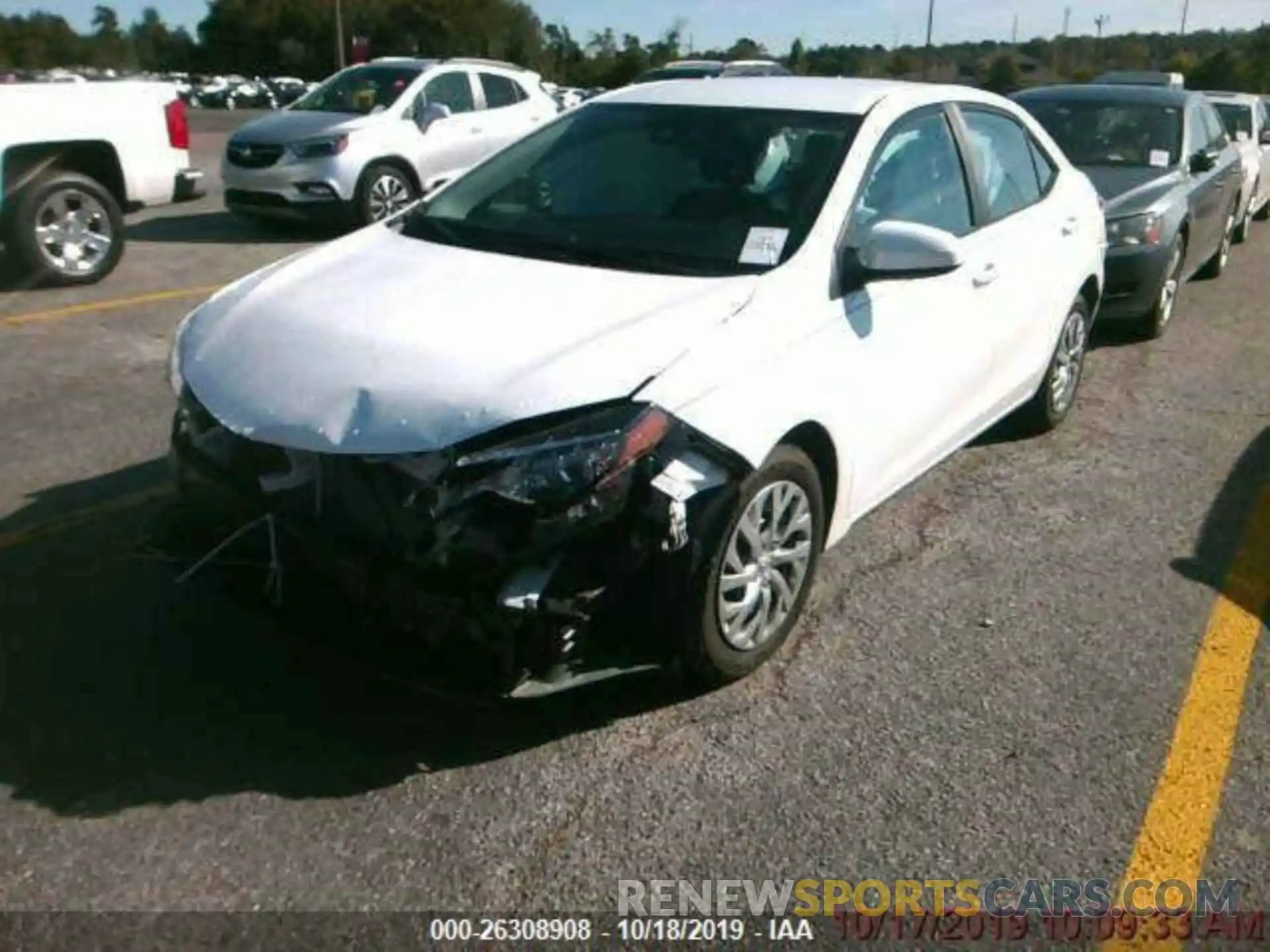 1 Photograph of a damaged car 2T1BURHE2KC202722 TOYOTA COROLLA 2019