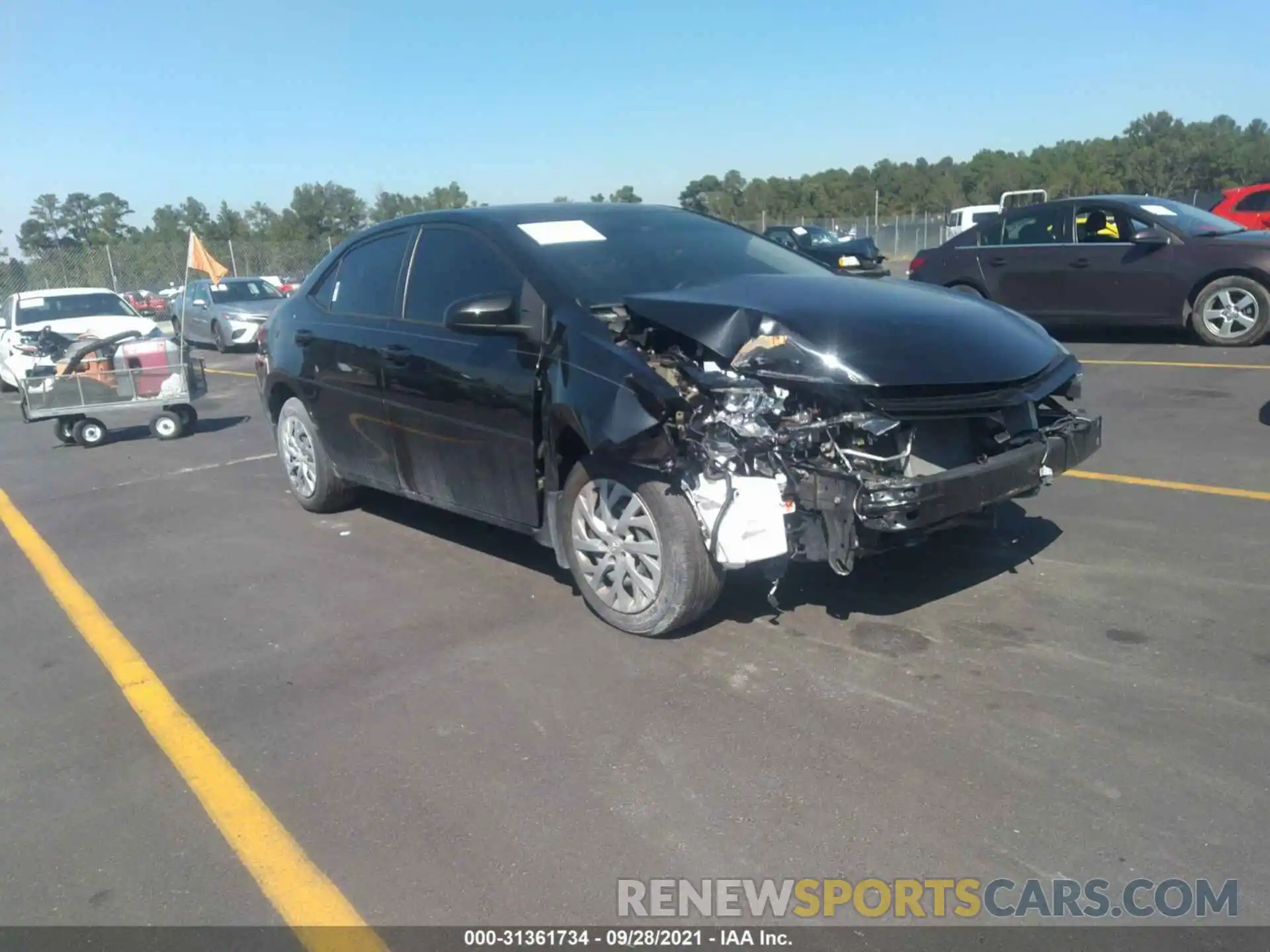 1 Photograph of a damaged car 2T1BURHE2KC203417 TOYOTA COROLLA 2019