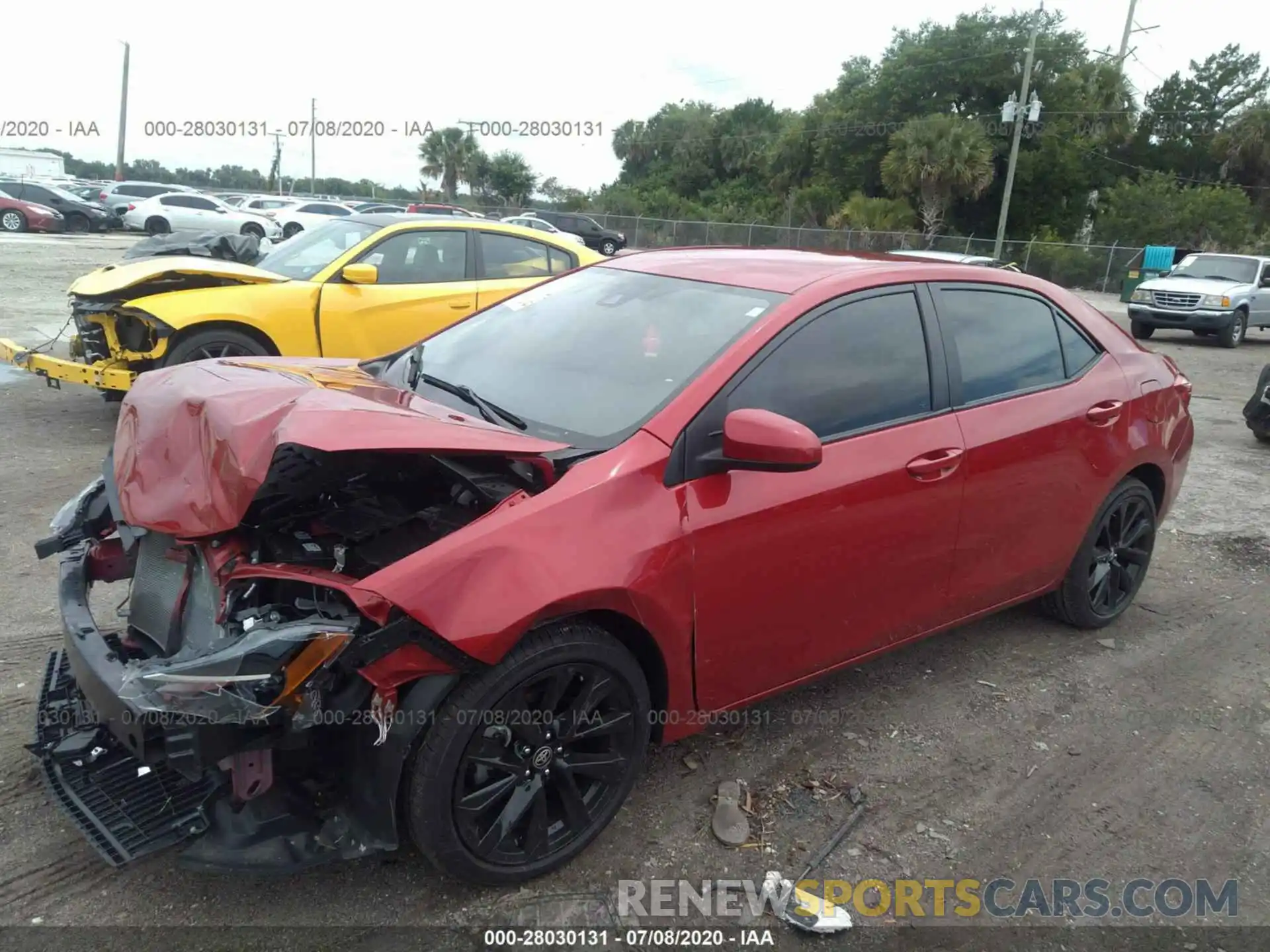 2 Photograph of a damaged car 2T1BURHE2KC203532 TOYOTA COROLLA 2019