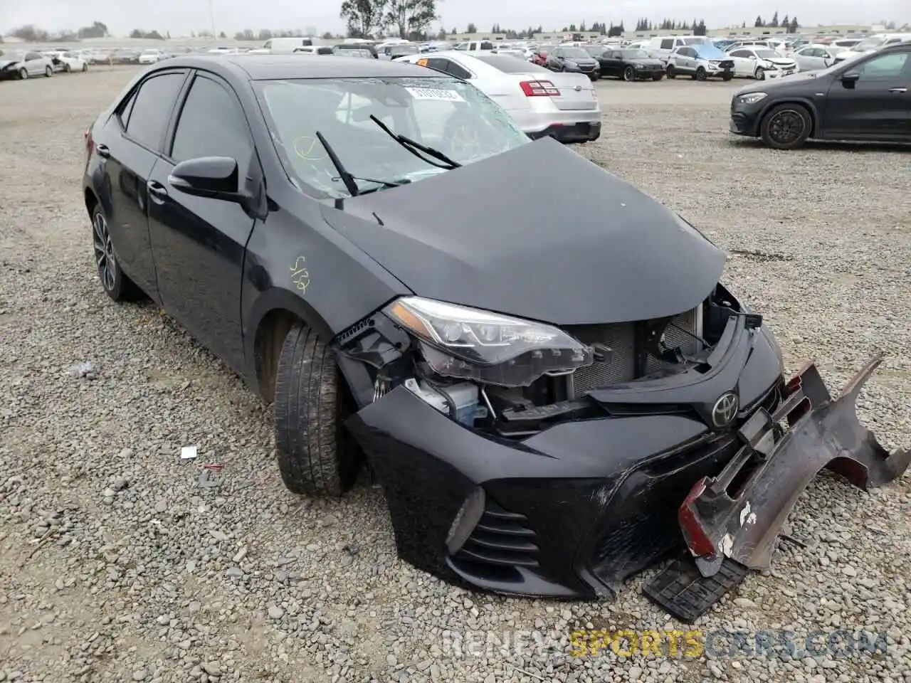 1 Photograph of a damaged car 2T1BURHE2KC203661 TOYOTA COROLLA 2019