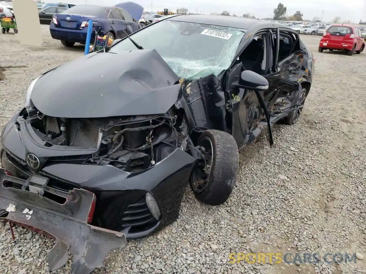 2 Photograph of a damaged car 2T1BURHE2KC203661 TOYOTA COROLLA 2019