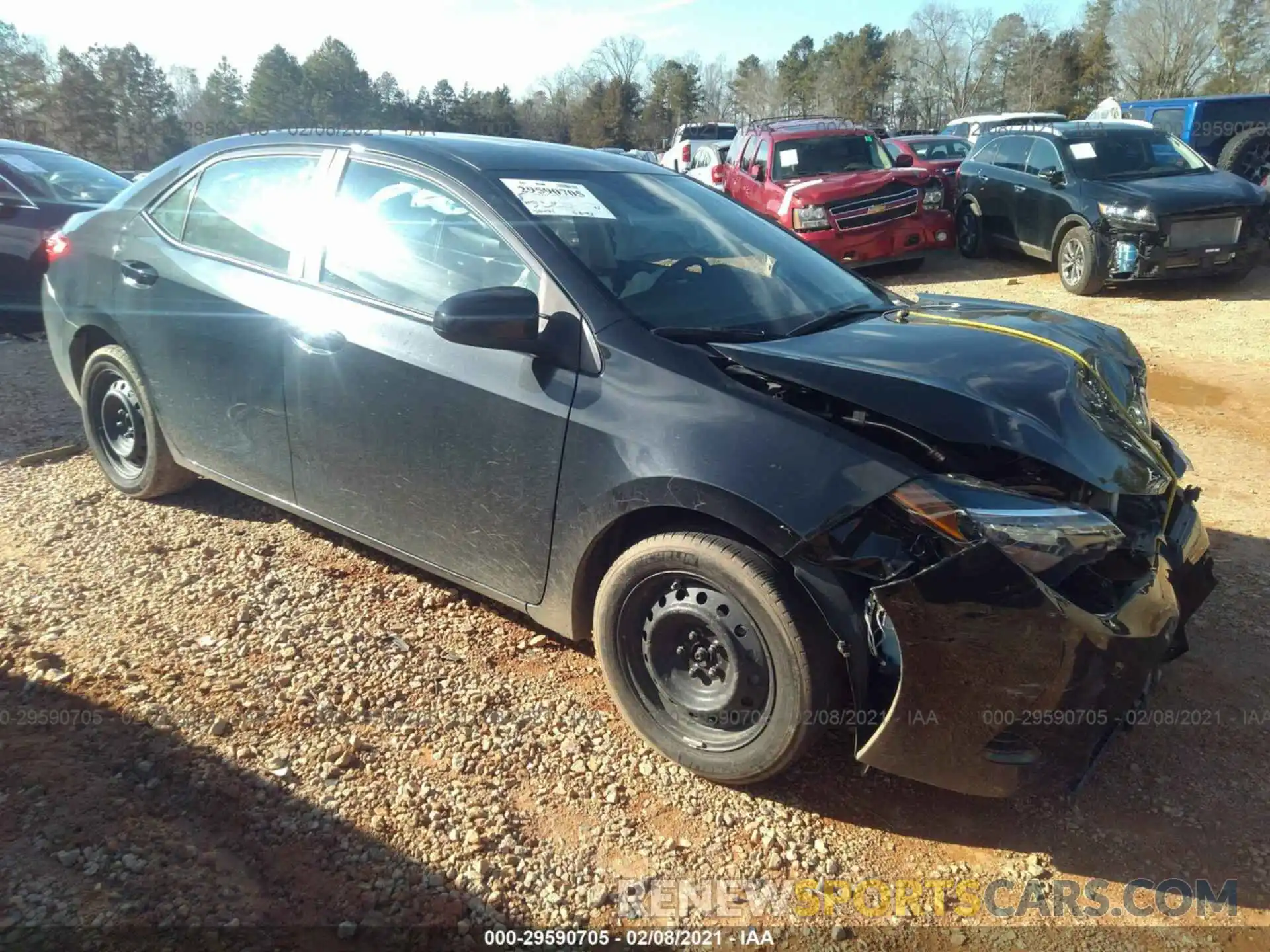 1 Photograph of a damaged car 2T1BURHE2KC204034 TOYOTA COROLLA 2019