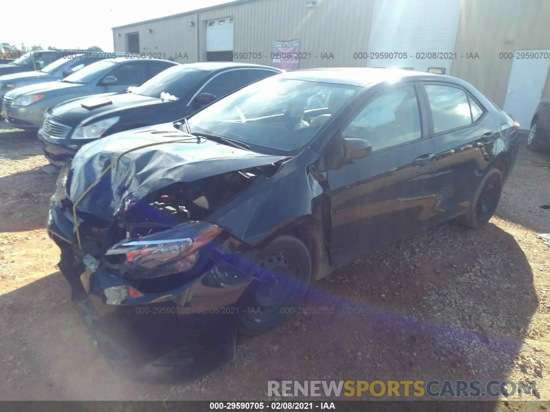 2 Photograph of a damaged car 2T1BURHE2KC204034 TOYOTA COROLLA 2019