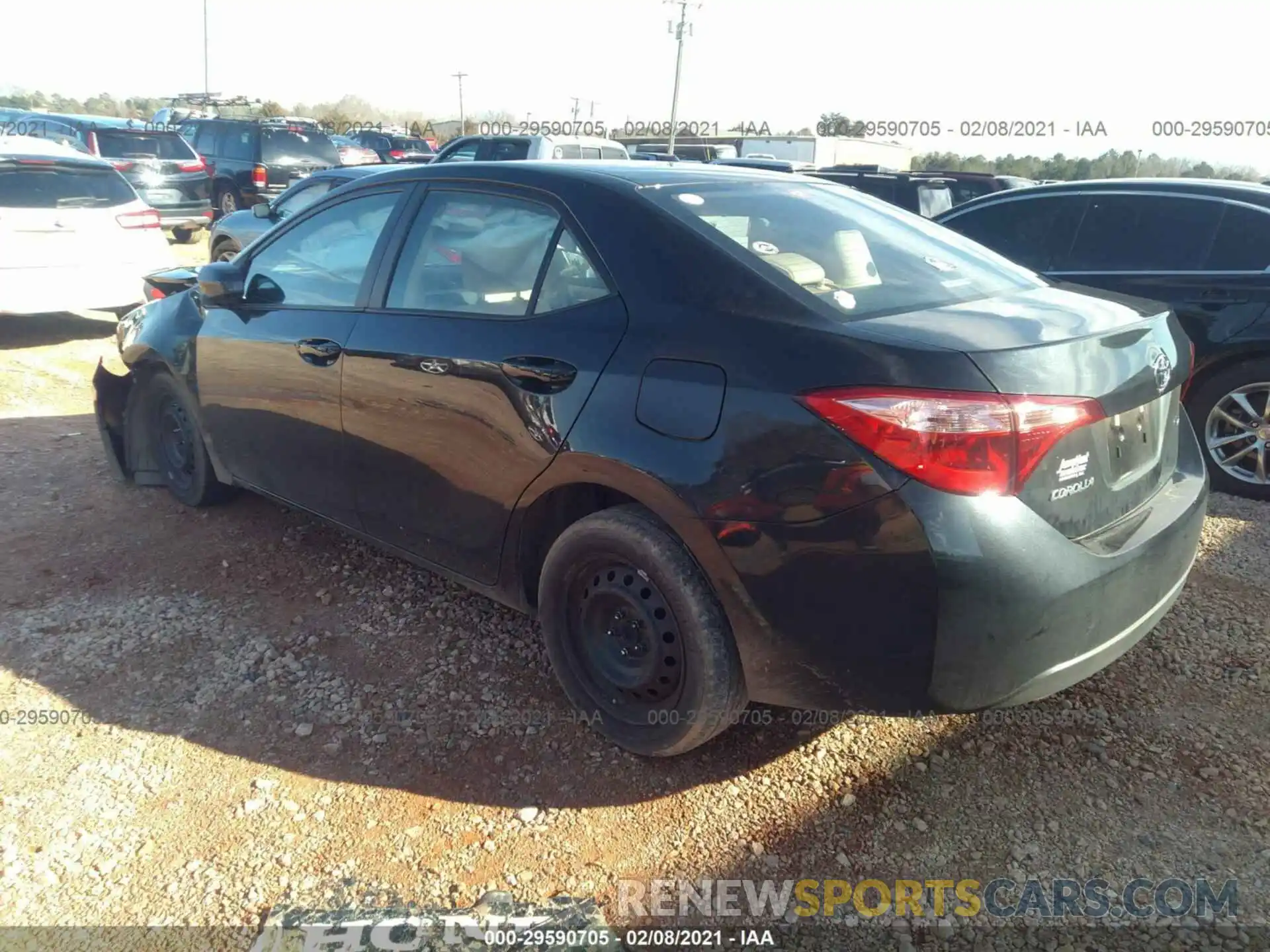 3 Photograph of a damaged car 2T1BURHE2KC204034 TOYOTA COROLLA 2019