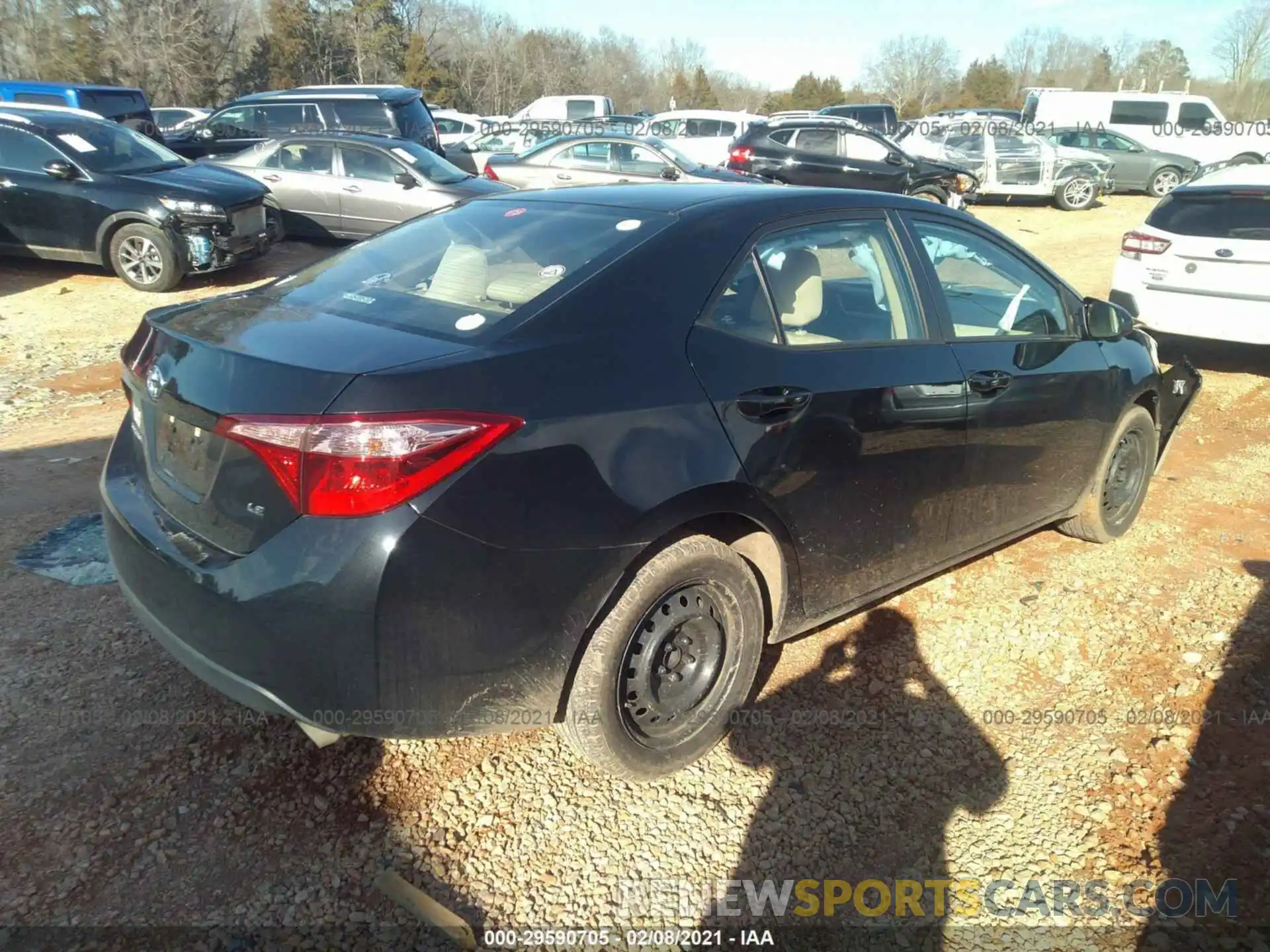 4 Photograph of a damaged car 2T1BURHE2KC204034 TOYOTA COROLLA 2019