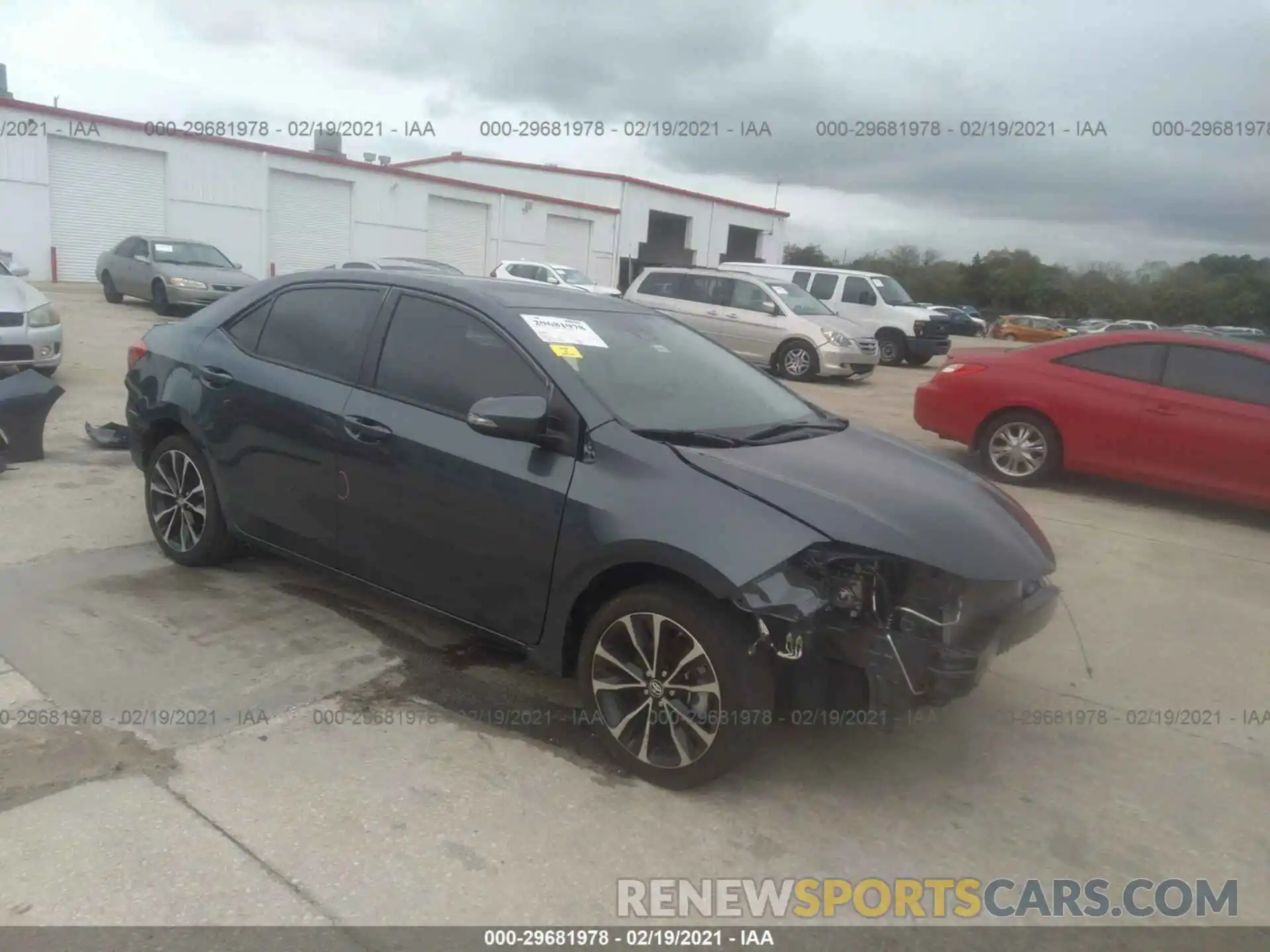 1 Photograph of a damaged car 2T1BURHE2KC204289 TOYOTA COROLLA 2019