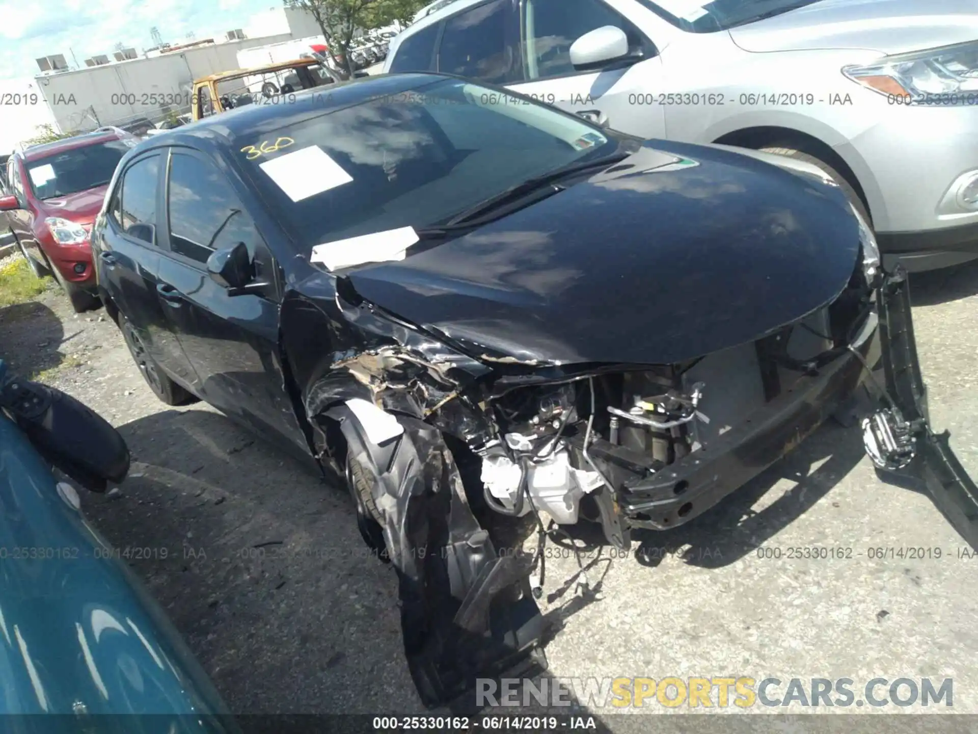 1 Photograph of a damaged car 2T1BURHE2KC204759 TOYOTA COROLLA 2019