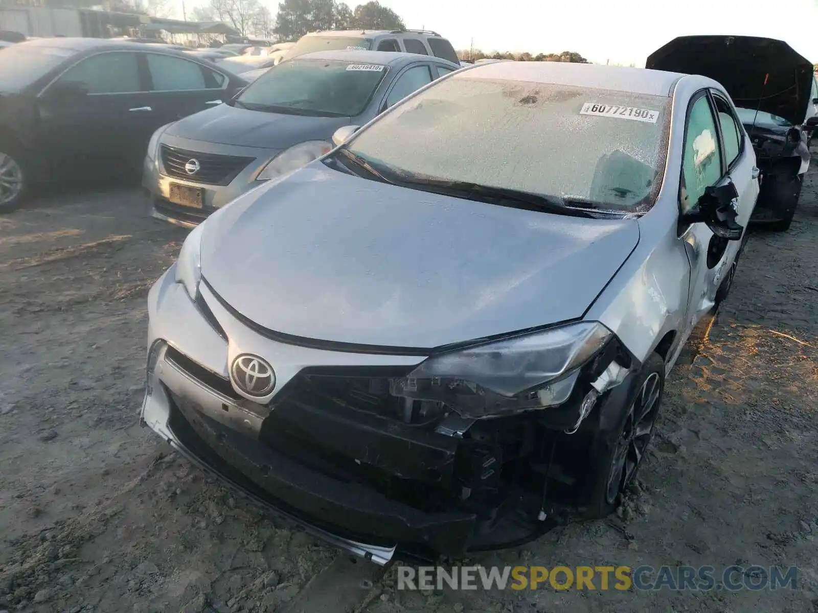 2 Photograph of a damaged car 2T1BURHE2KC205488 TOYOTA COROLLA 2019