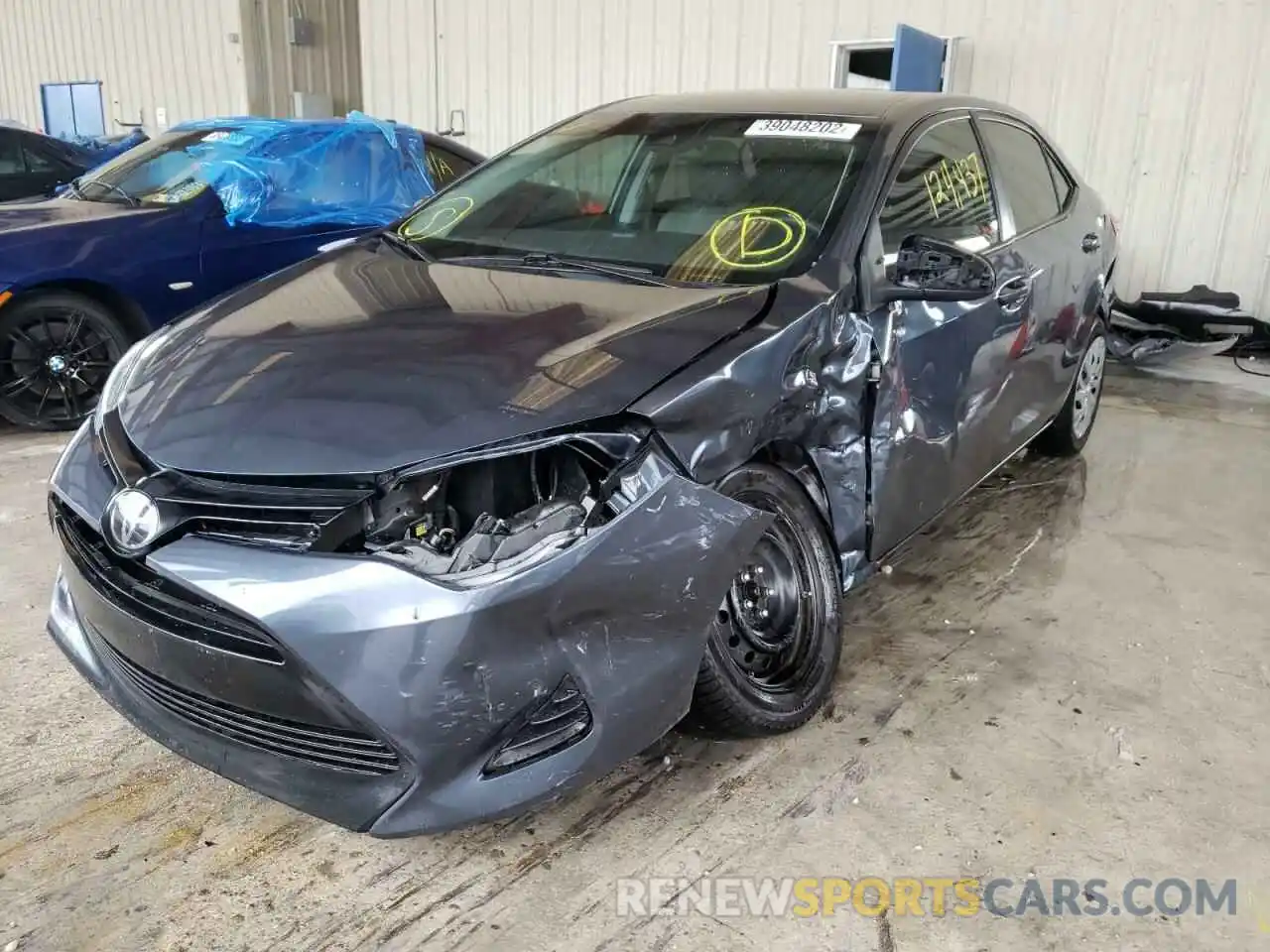 2 Photograph of a damaged car 2T1BURHE2KC205622 TOYOTA COROLLA 2019