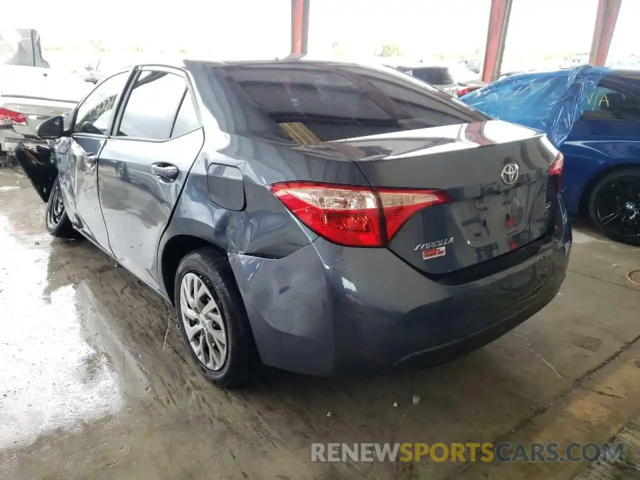 3 Photograph of a damaged car 2T1BURHE2KC205622 TOYOTA COROLLA 2019