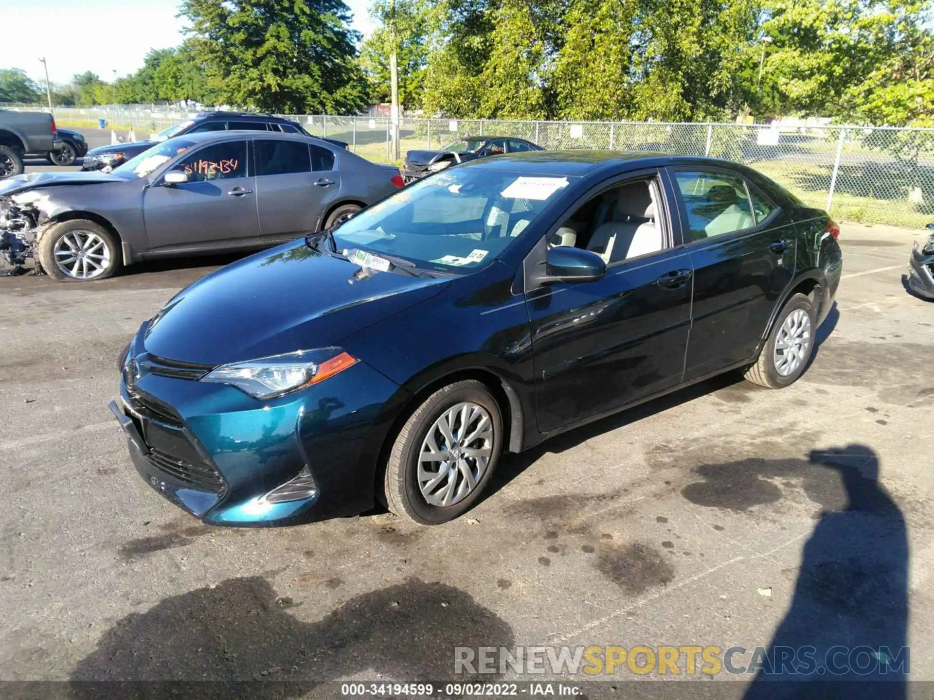 2 Photograph of a damaged car 2T1BURHE2KC206138 TOYOTA COROLLA 2019