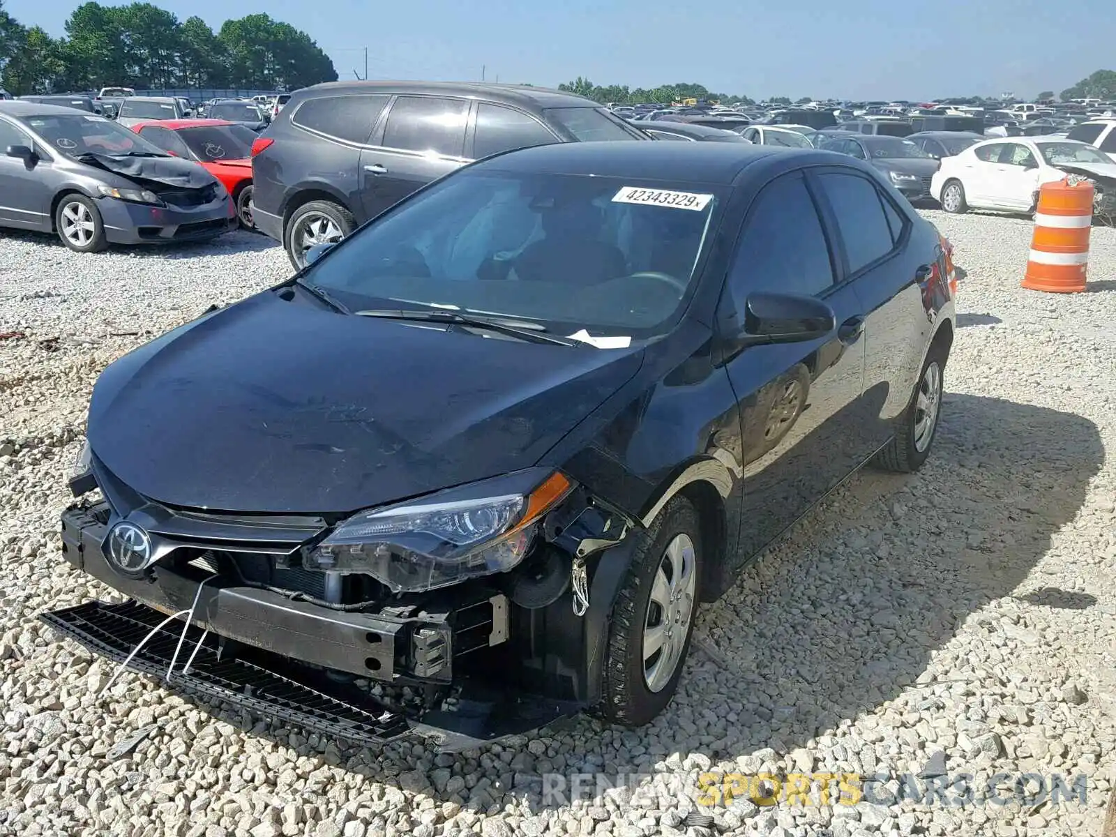 2 Photograph of a damaged car 2T1BURHE2KC206219 TOYOTA COROLLA 2019