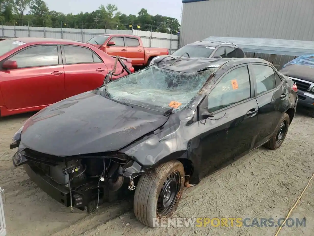 2 Photograph of a damaged car 2T1BURHE2KC206530 TOYOTA COROLLA 2019