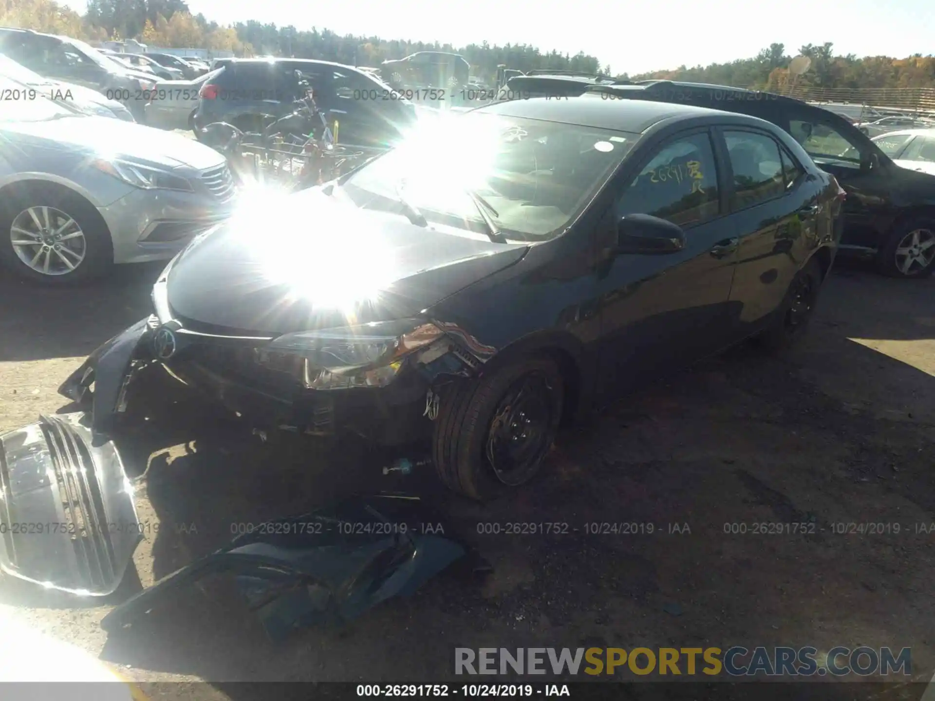 2 Photograph of a damaged car 2T1BURHE2KC206737 TOYOTA COROLLA 2019